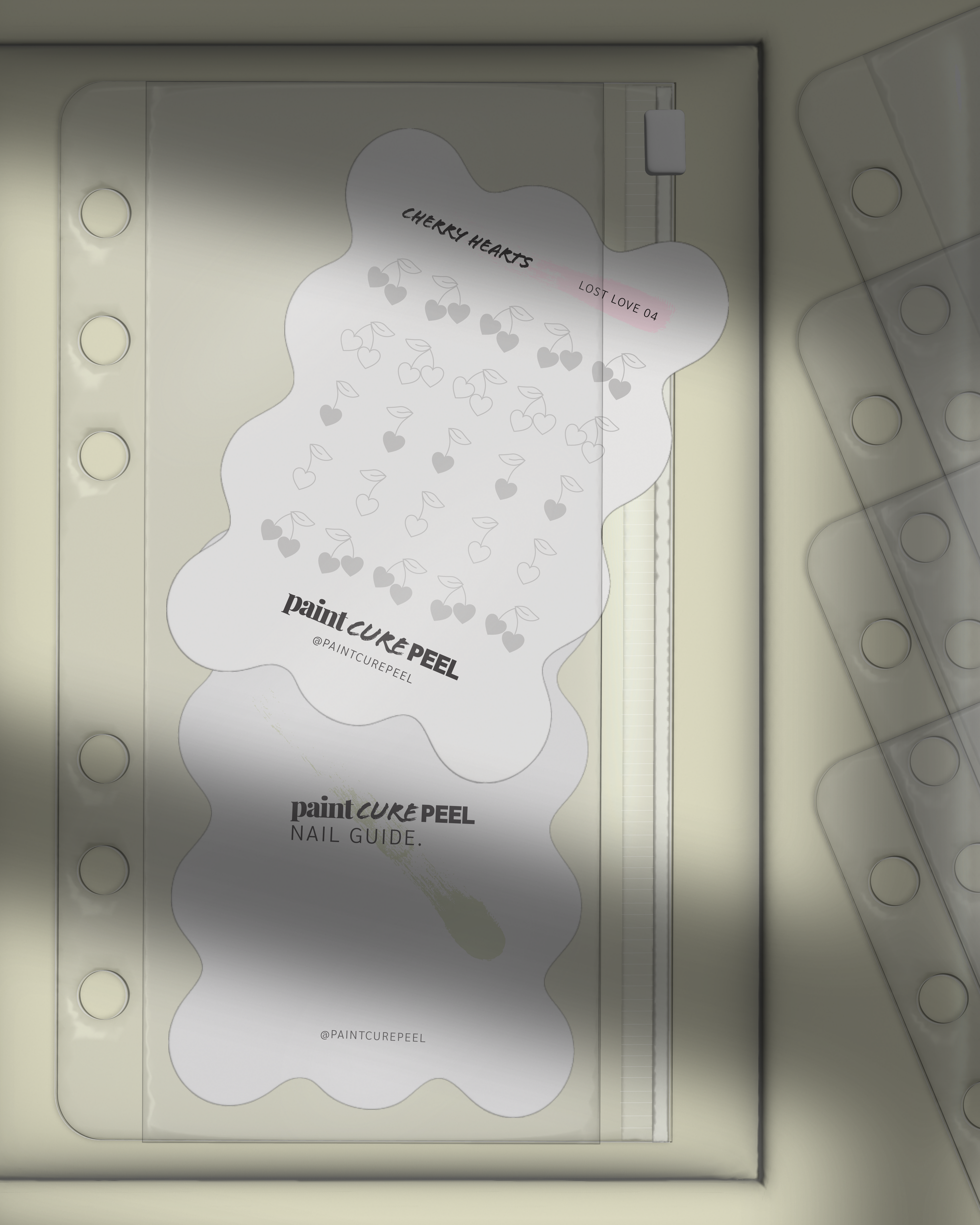 Paint Cure Peel Paint Cure Store System Wallets | 5 Pack of Clear System Storage Wallets