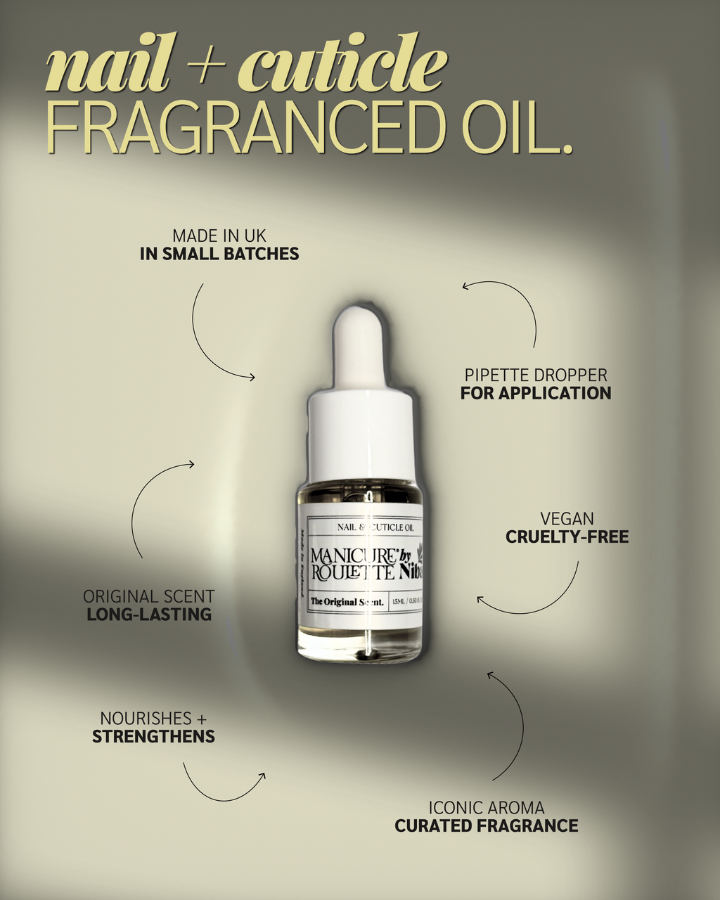 Manicure Roulette Nail & Cuticle Oil 15ml | The Original Scent Nourishing Oil