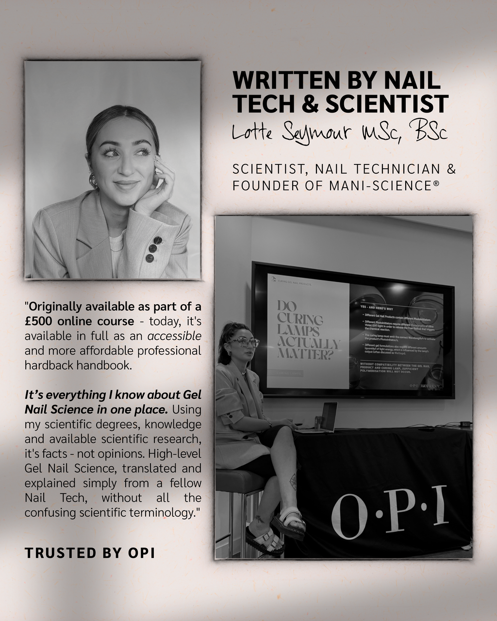 Mani-Science Course I: The Basics - Fundamental Gel Nail Science | Professional Hardback Course Handbook & Reference