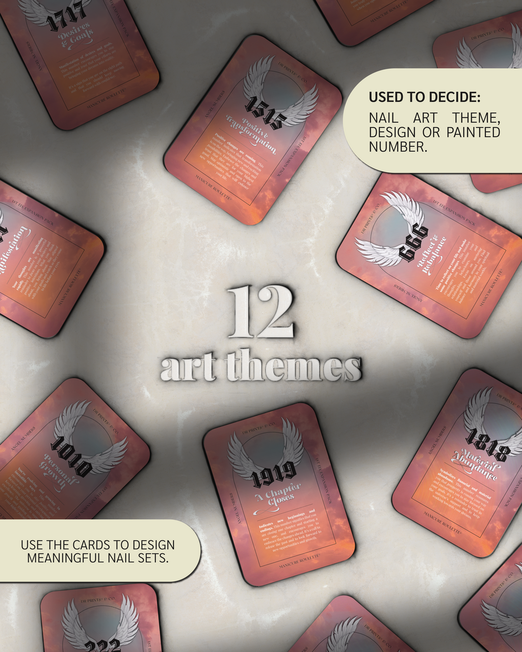 Manicure Roulette Angel Numbers | Art Theme Expansion Pack