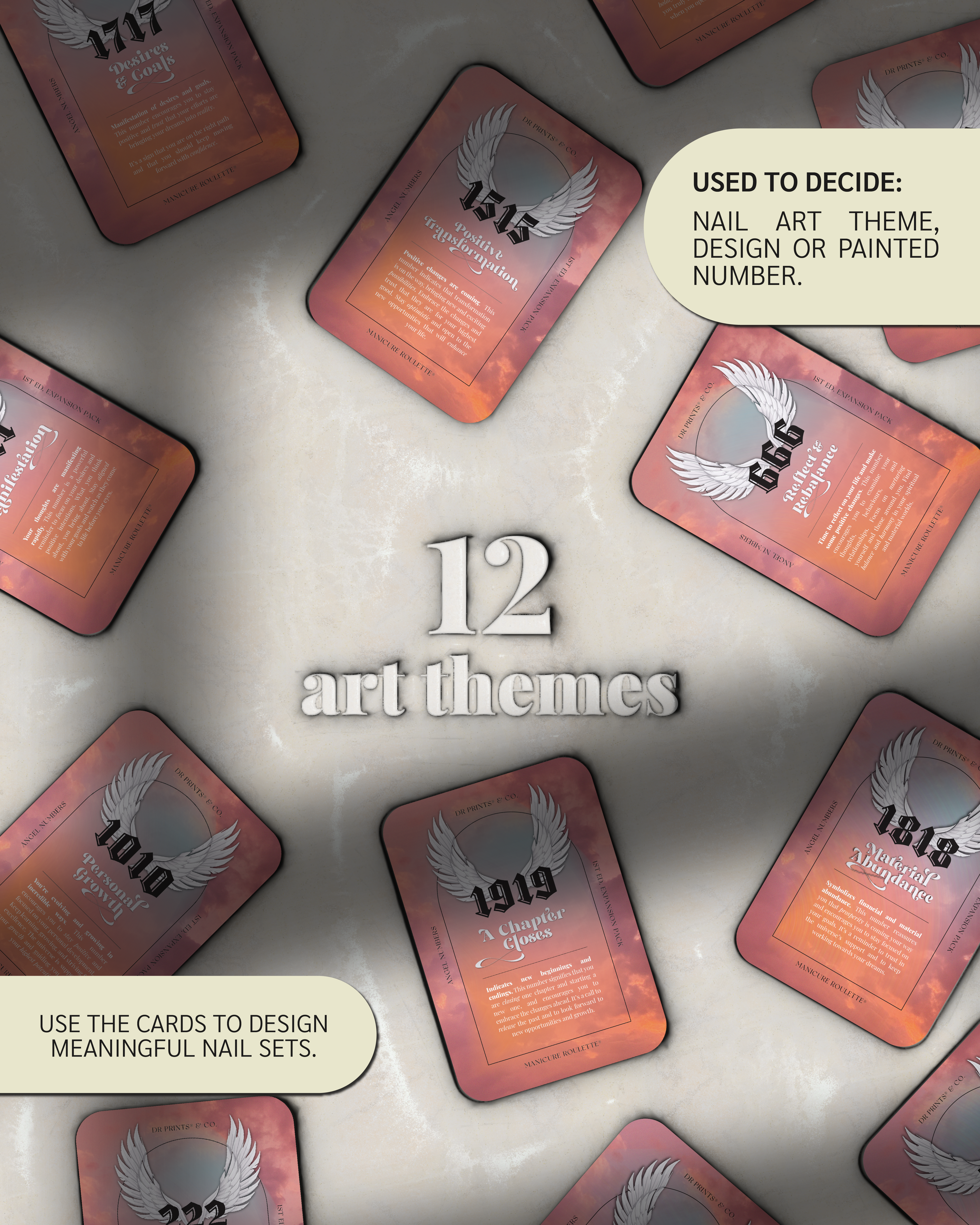 Manicure Roulette Angel Numbers | Art Theme Expansion Pack