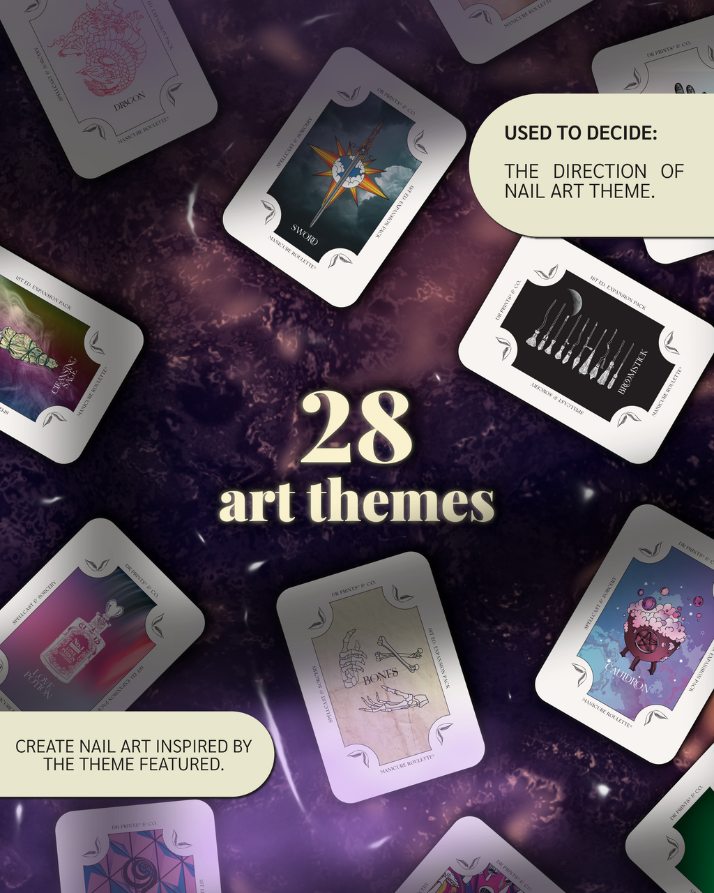 Manicure Roulette Spellcast & Sorcery | Mystical & Magic Art Theme Expansion Pack