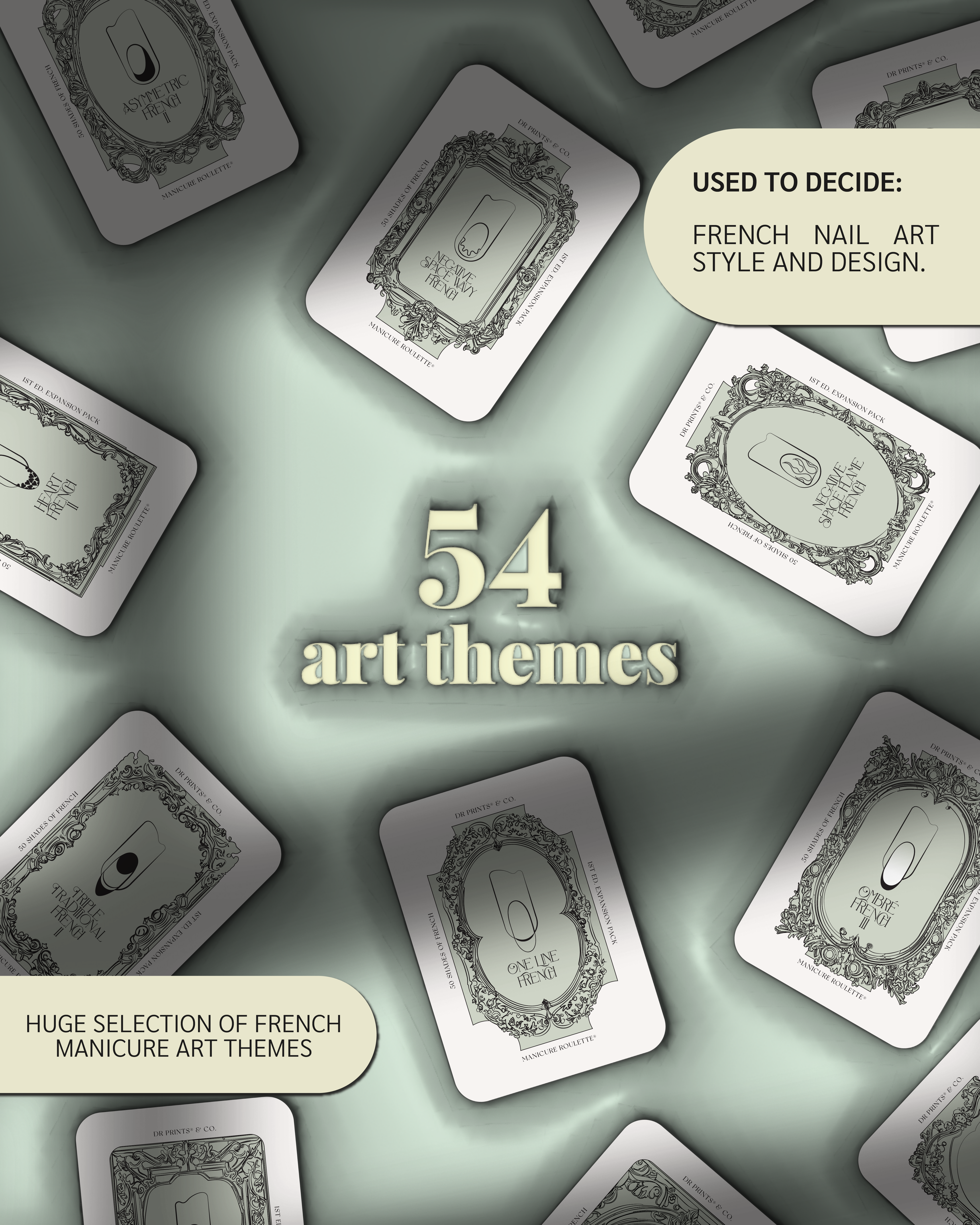 Manicure Roulette Fifty Shades of French | French Manicure Art Theme Expansion Pack