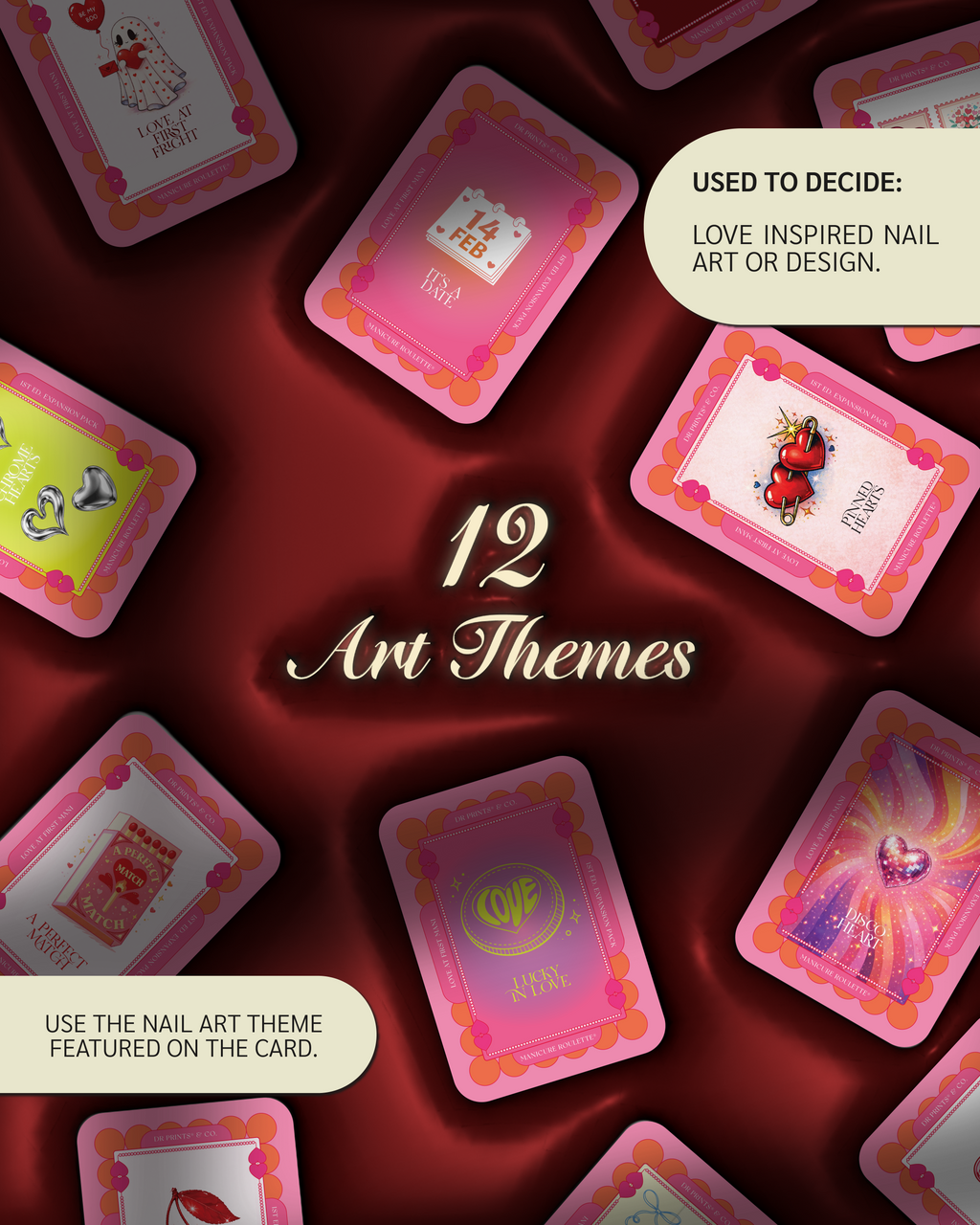 Manicure Roulette Love At First Mani | Art Theme Expansion Pack
