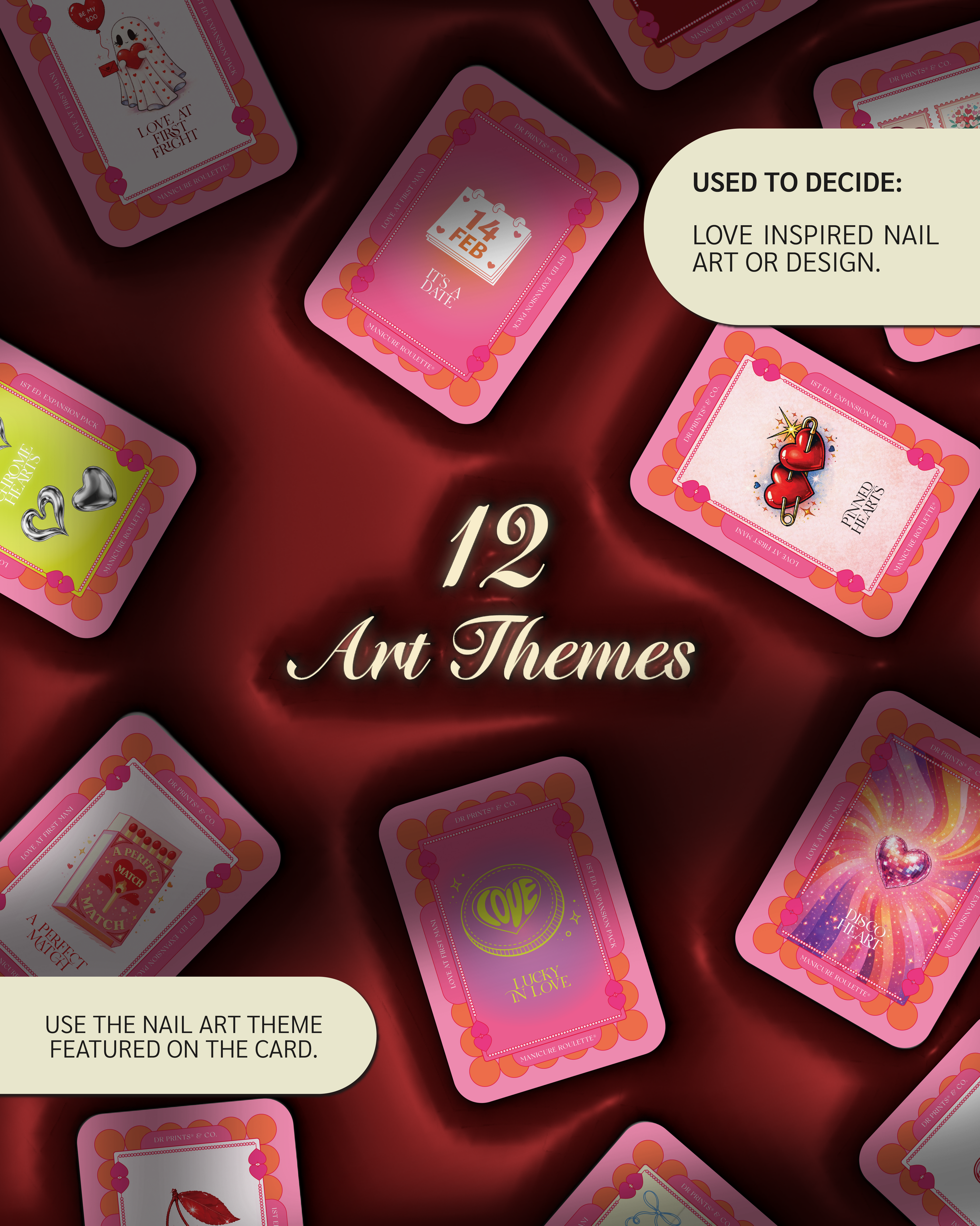 Manicure Roulette Love At First Mani | Art Theme Expansion Pack