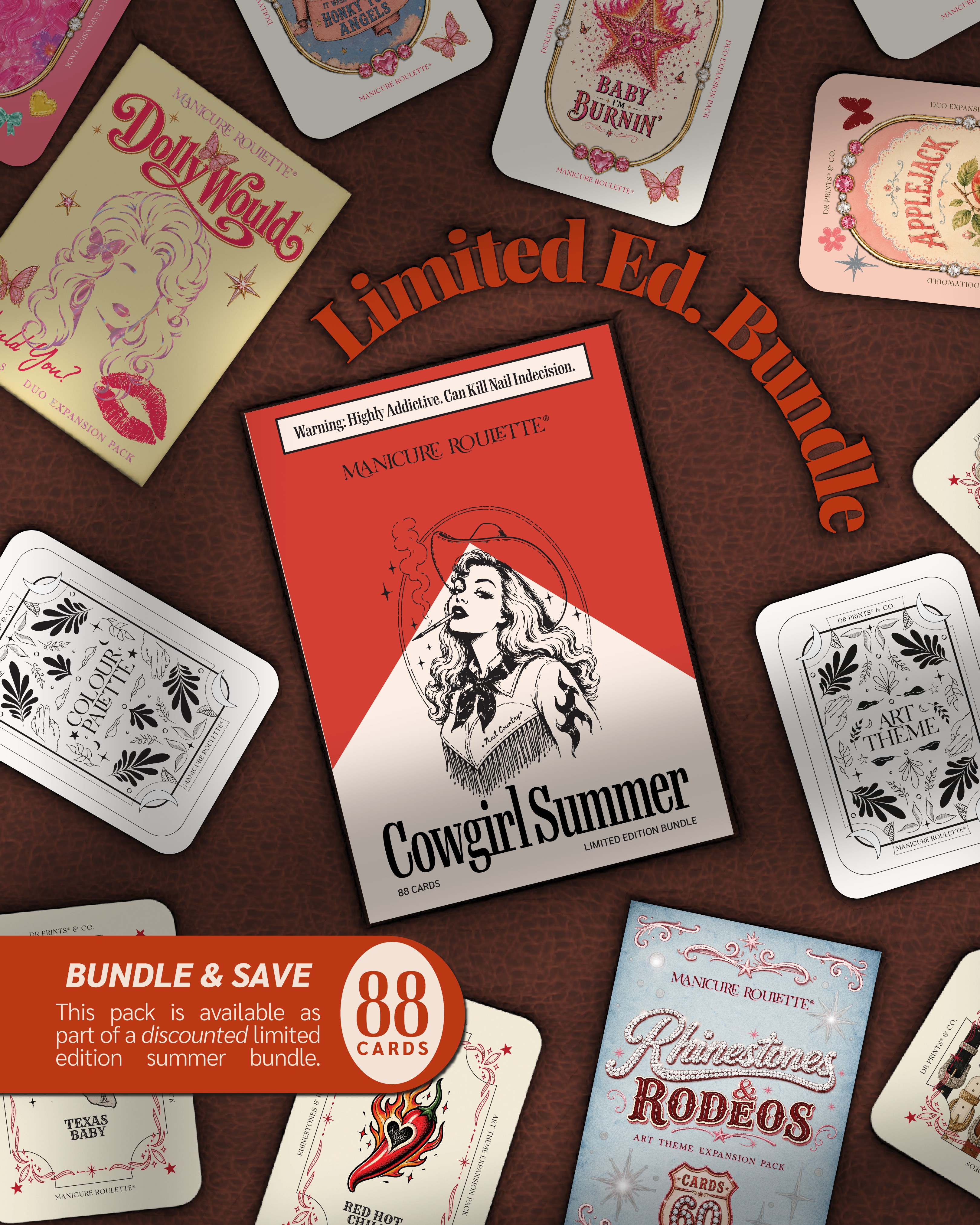 Manicure Roulette Rhinestones & Rodeos | Cowgirl Art Theme Expansion Pack