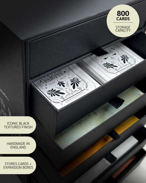 Manicure Roulette Collectors Tower | Card & Expansion Pack Storage Tower with Drawers