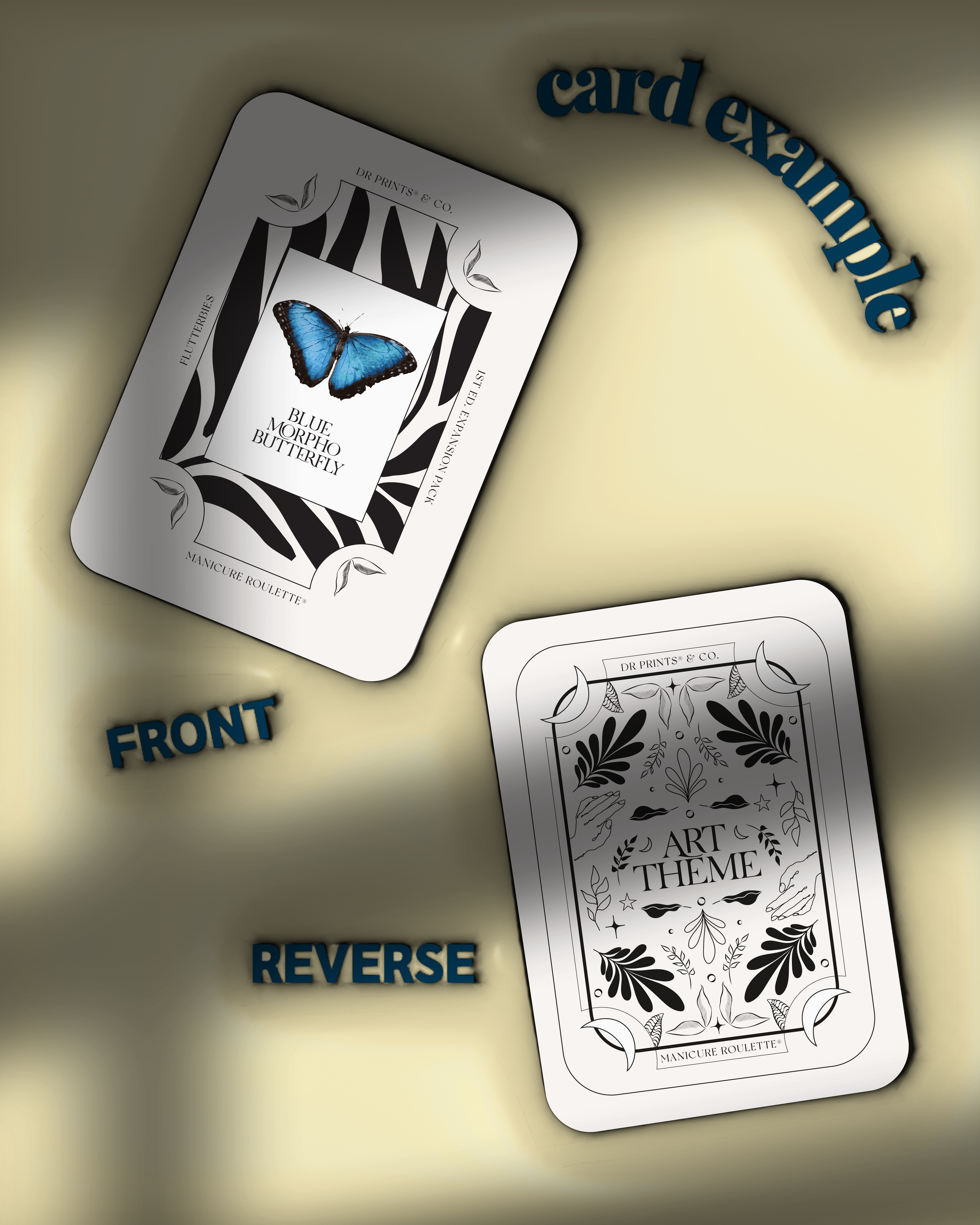 Manicure Roulette Flutterbies | Butterfly Art Theme Expansion Pack