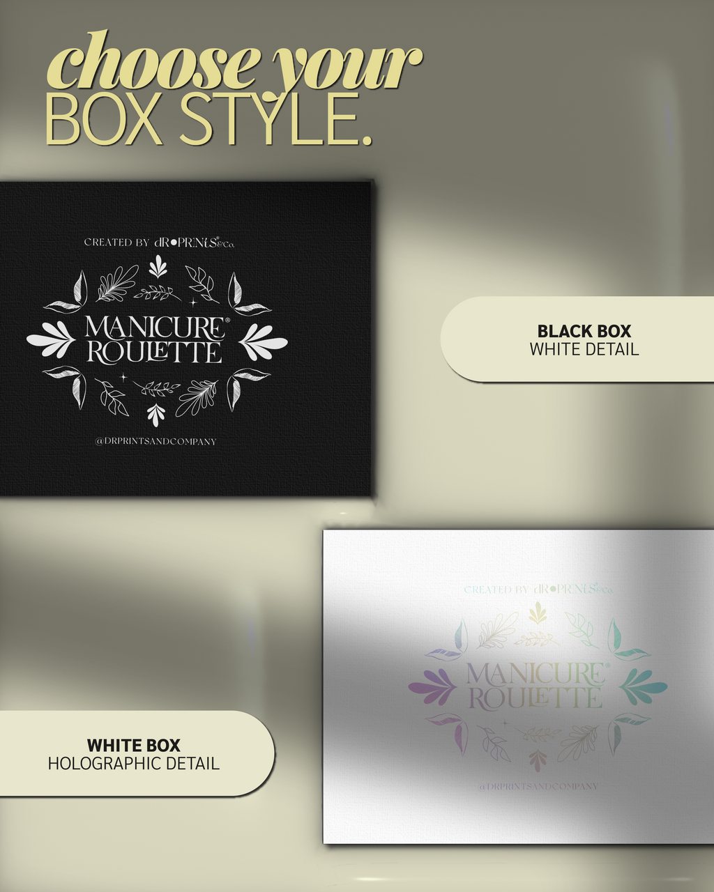 Manicure Roulette Collectors Box | Manicure Roulette Card & Expansion Pack Storage Box