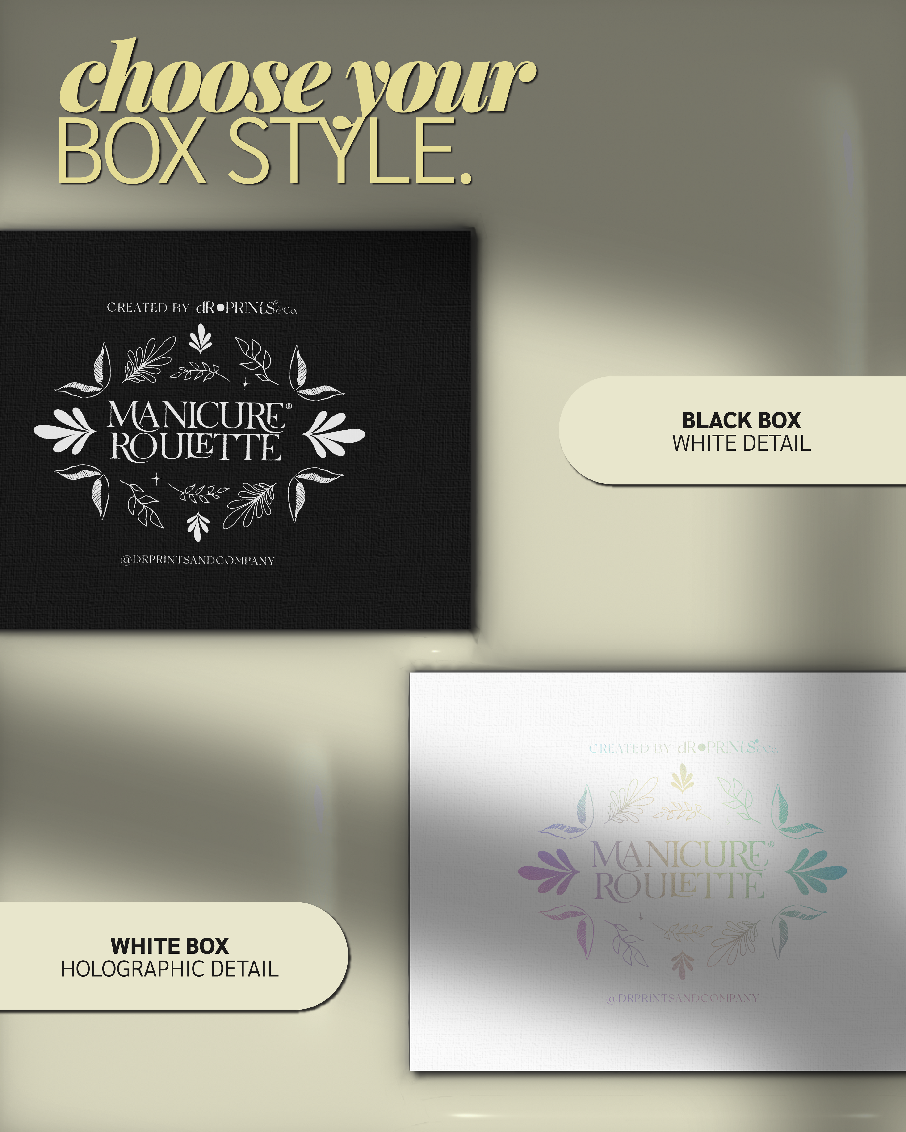 Manicure Roulette Collectors Box | Manicure Roulette Card & Expansion Pack Storage Box