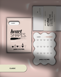 Paint Cure Peel Heart Shapes Shape Guides Starter Bundle | Pre-make Gel Nail Art (Worth £32.98)