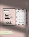 Paint Cure Peel Heart Shapes Shape Guide Kit | 10 Reusable Guides to Pre-make Gel Nail Art