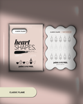 Paint Cure Peel Heart Shapes Shape Guide Kit | 10 Reusable Guides to Pre-make Gel Nail Art