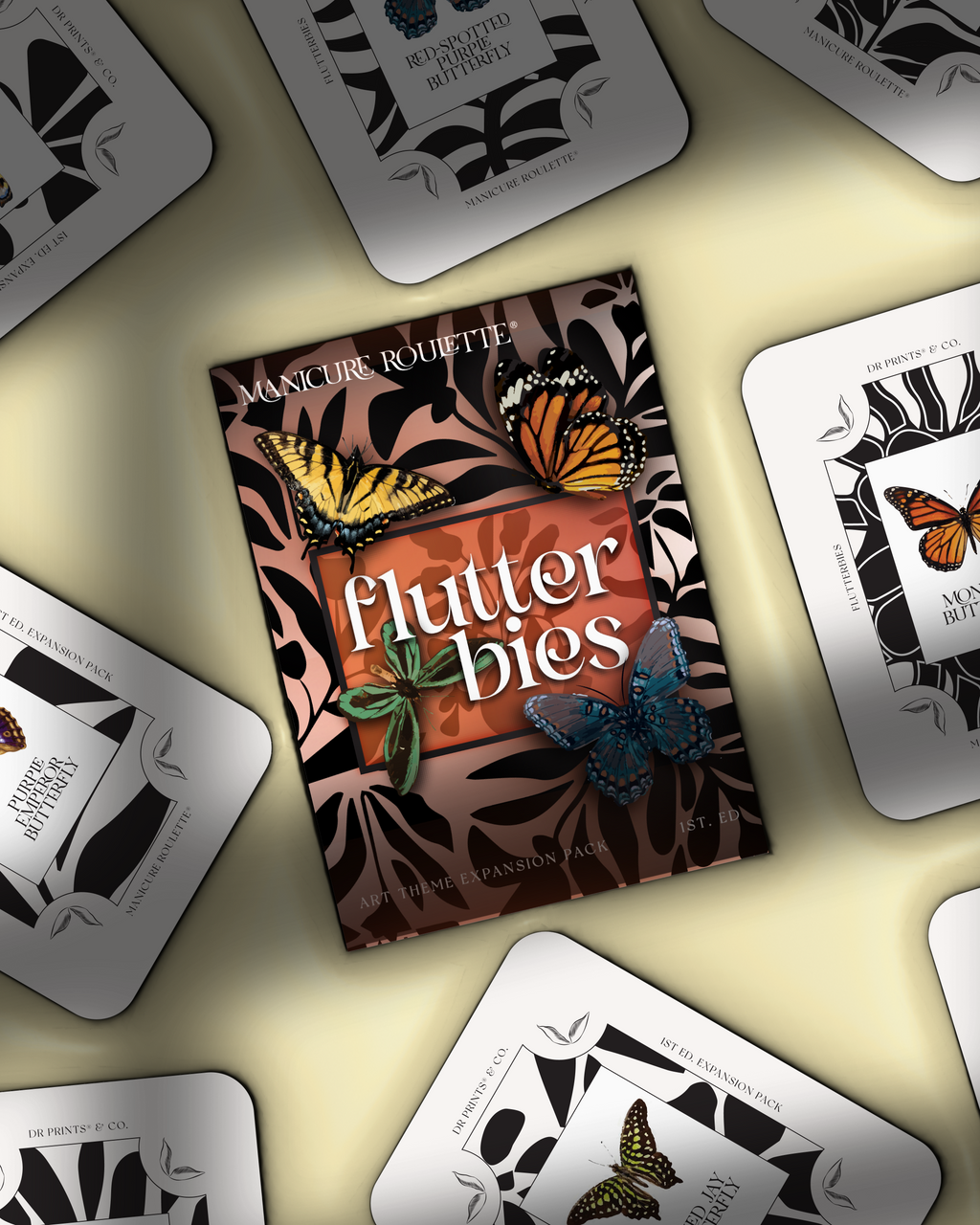 Manicure Roulette Flutterbies | Butterfly Art Theme Expansion Pack