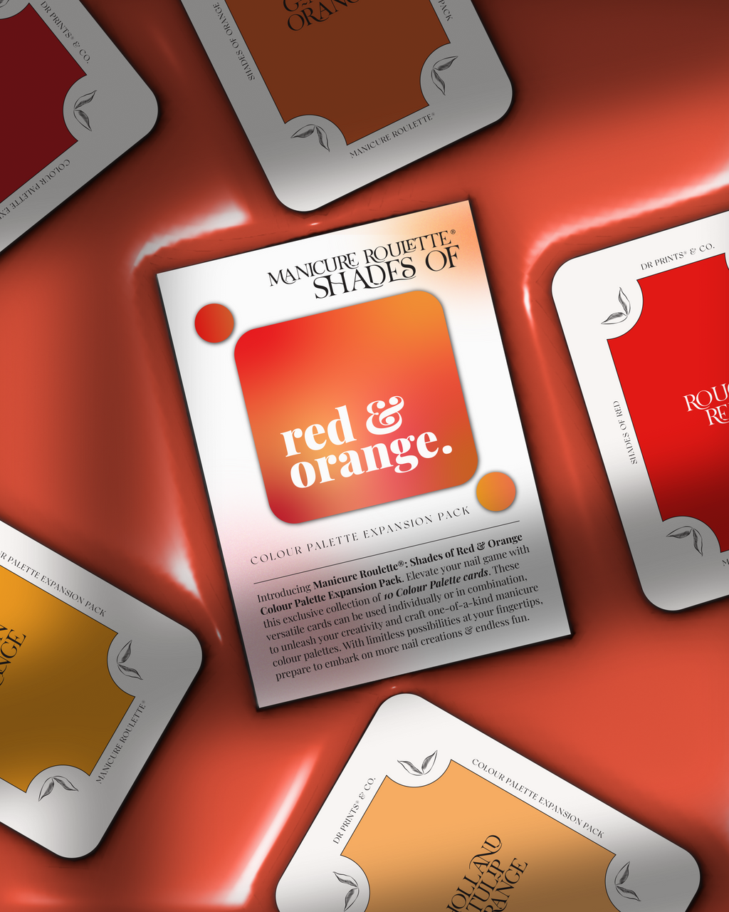 Manicure Roulette Shades of Red & Orange | Red & Orange Colours Colour Palette Expansion Pack
