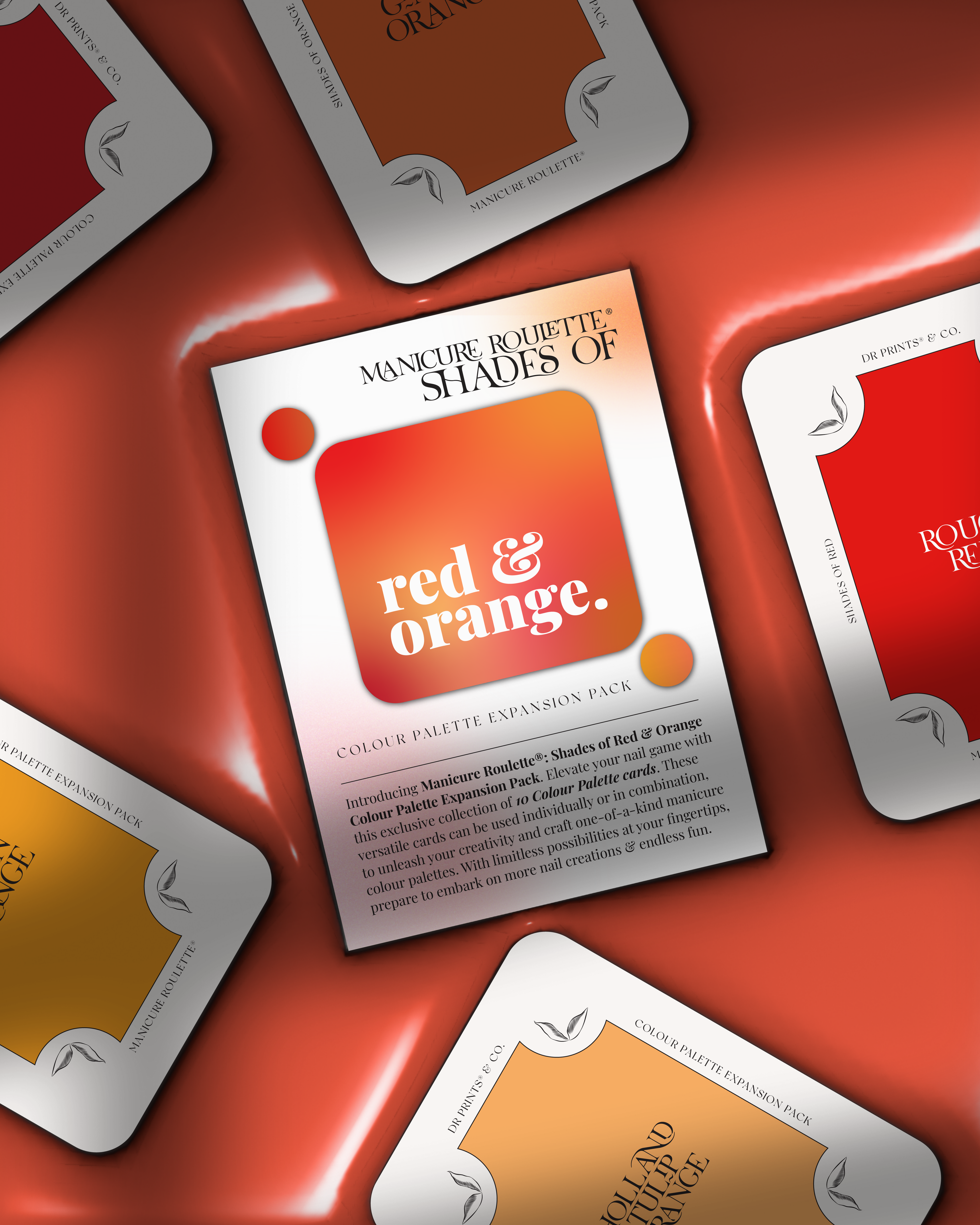 Manicure Roulette Shades of Red & Orange | Red & Orange Colours Colour Palette Expansion Pack