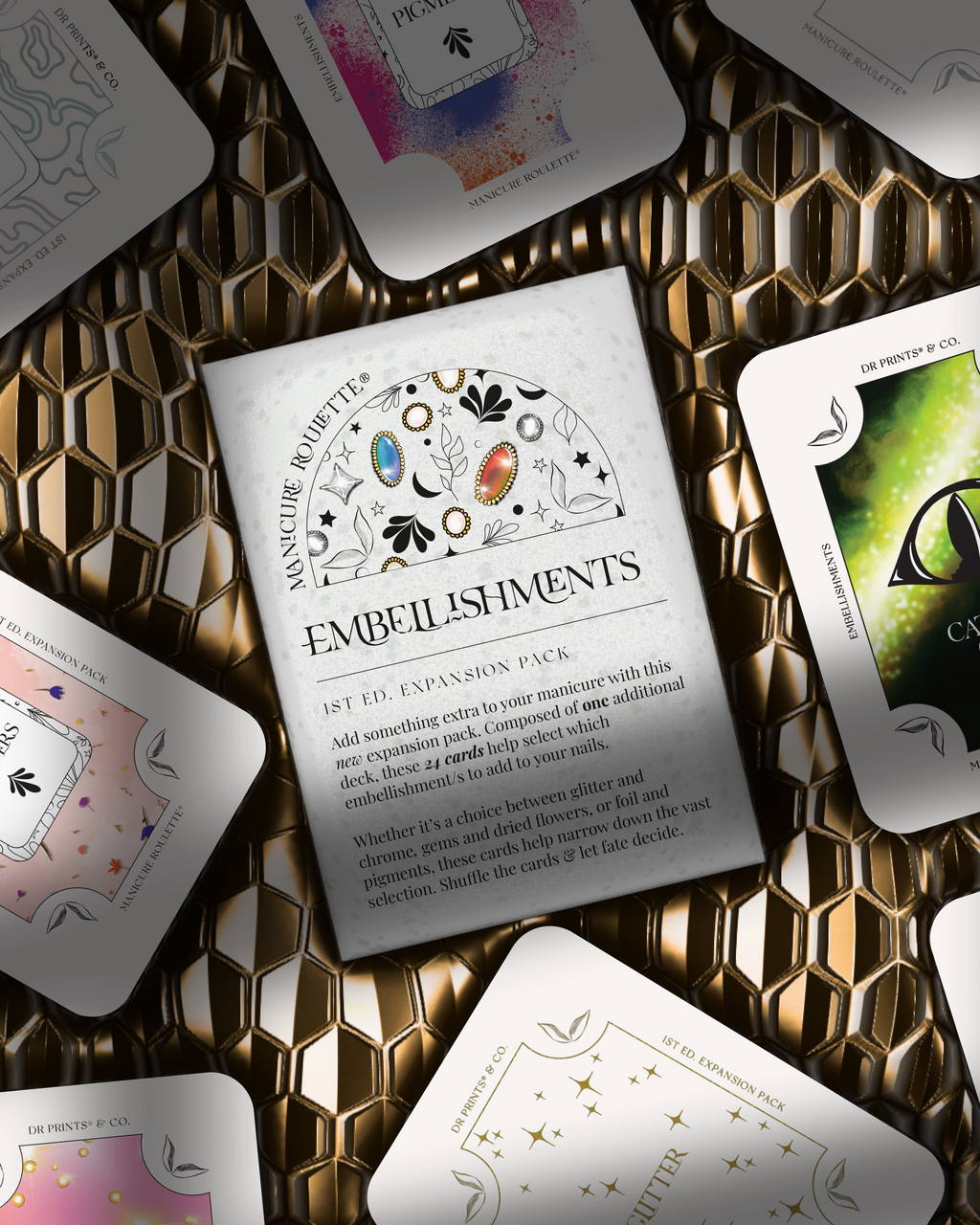 Manicure Roulette Embellishments | Glitter, Chrome, Decals + More Embellishments Expansion Pack