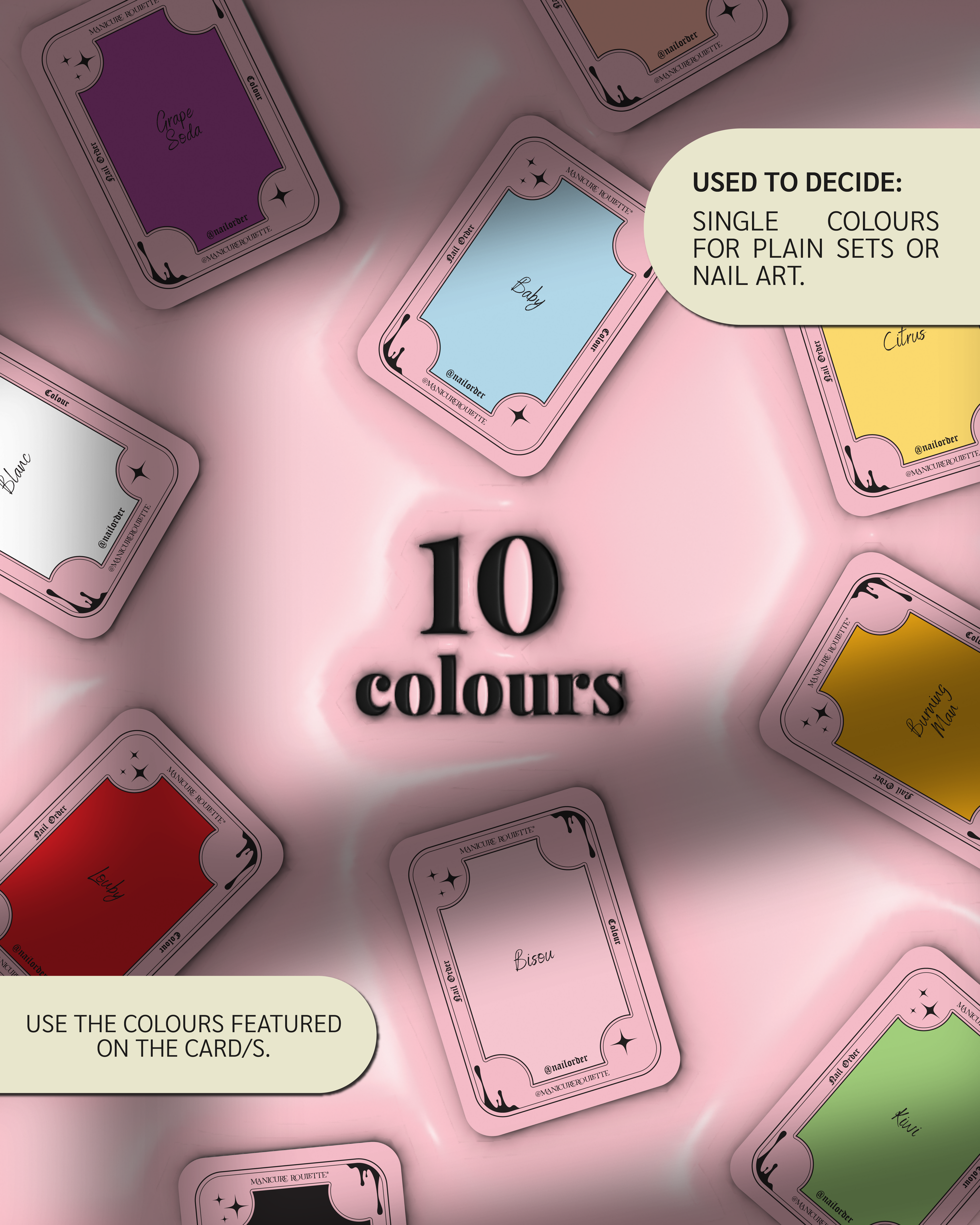 Nail Order x Manicure Roulette | Special Edition Art Theme & Colour Palette Set