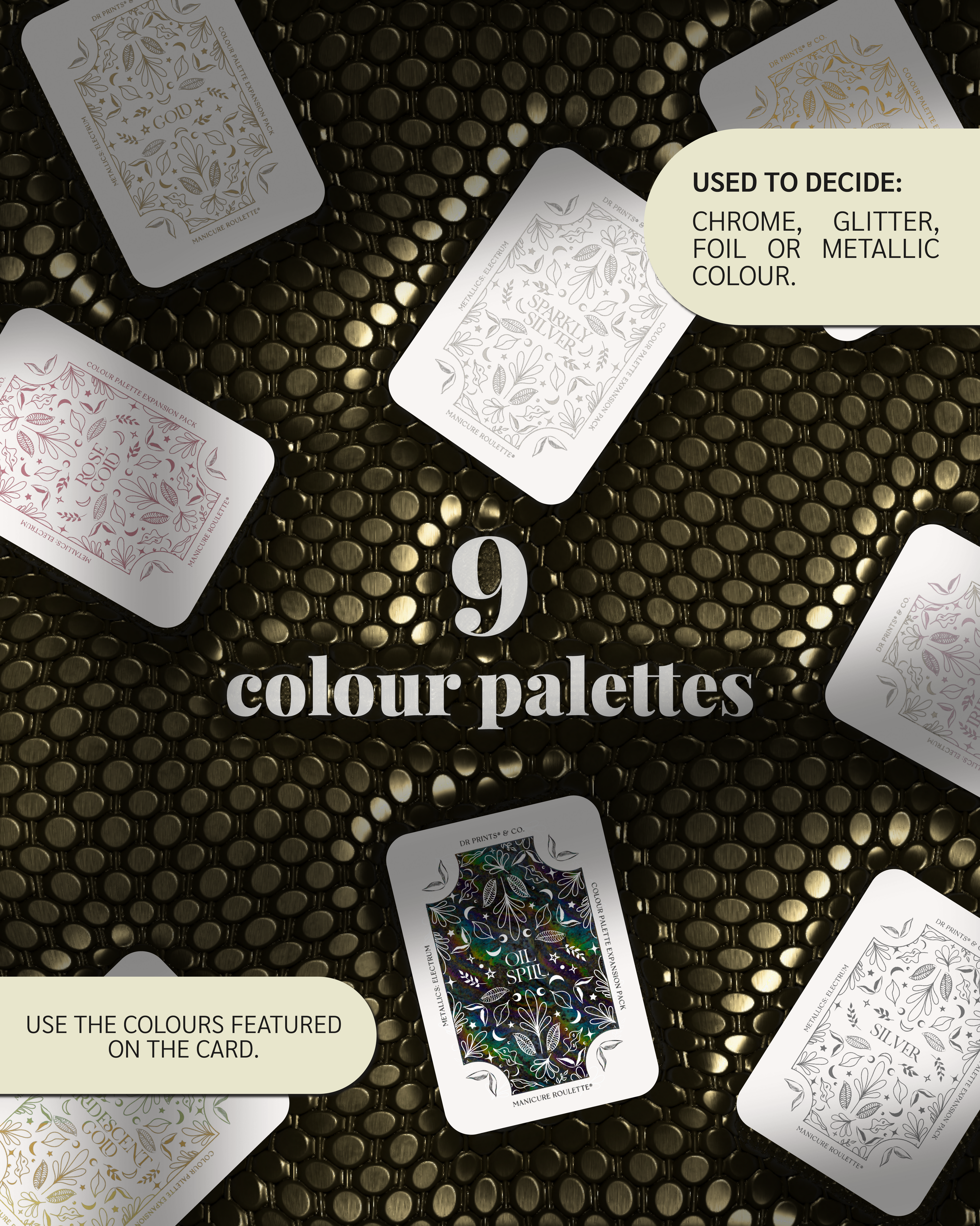 Manicure Roulette Metallics Electrum | Chrome Metallic Colour Palette Expansion Pack