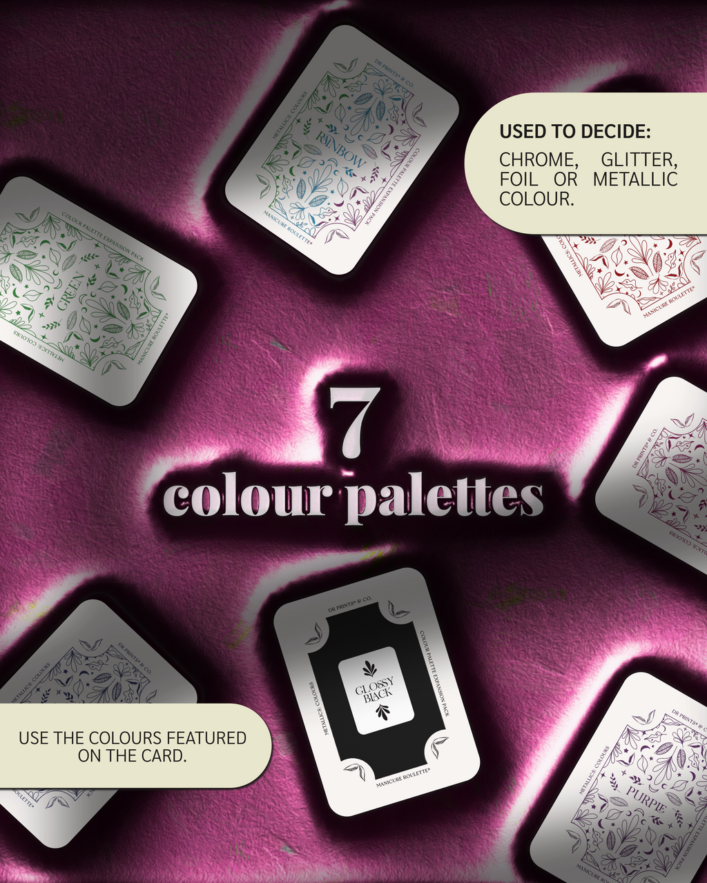 Manicure Roulette Metallics Colours | Chrome Metallic Colour Palette Expansion Pack