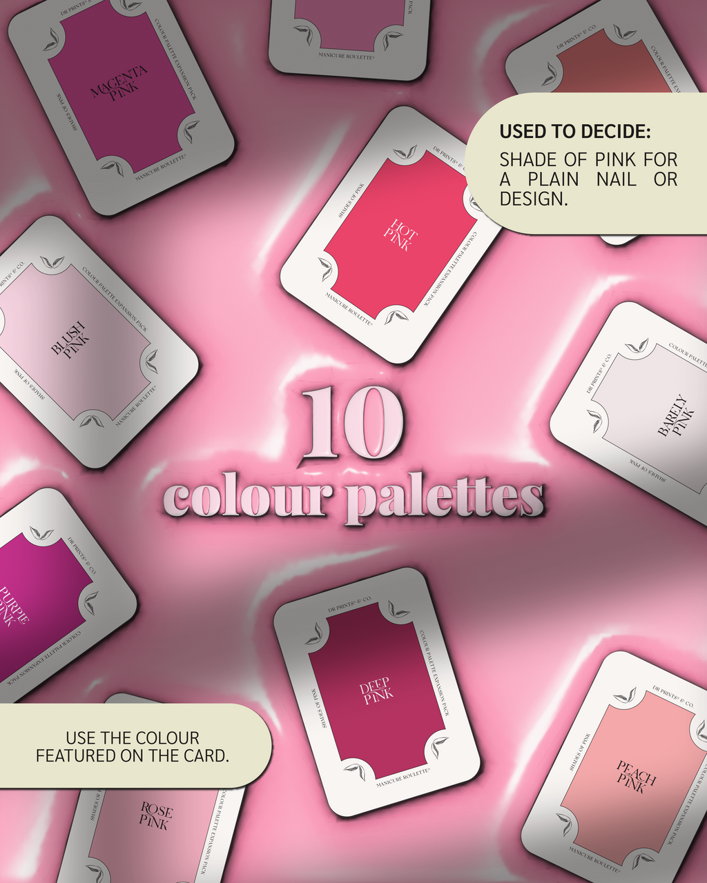 Manicure Roulette Shades of Pink | Pink Colours Colour Palette Expansion Pack