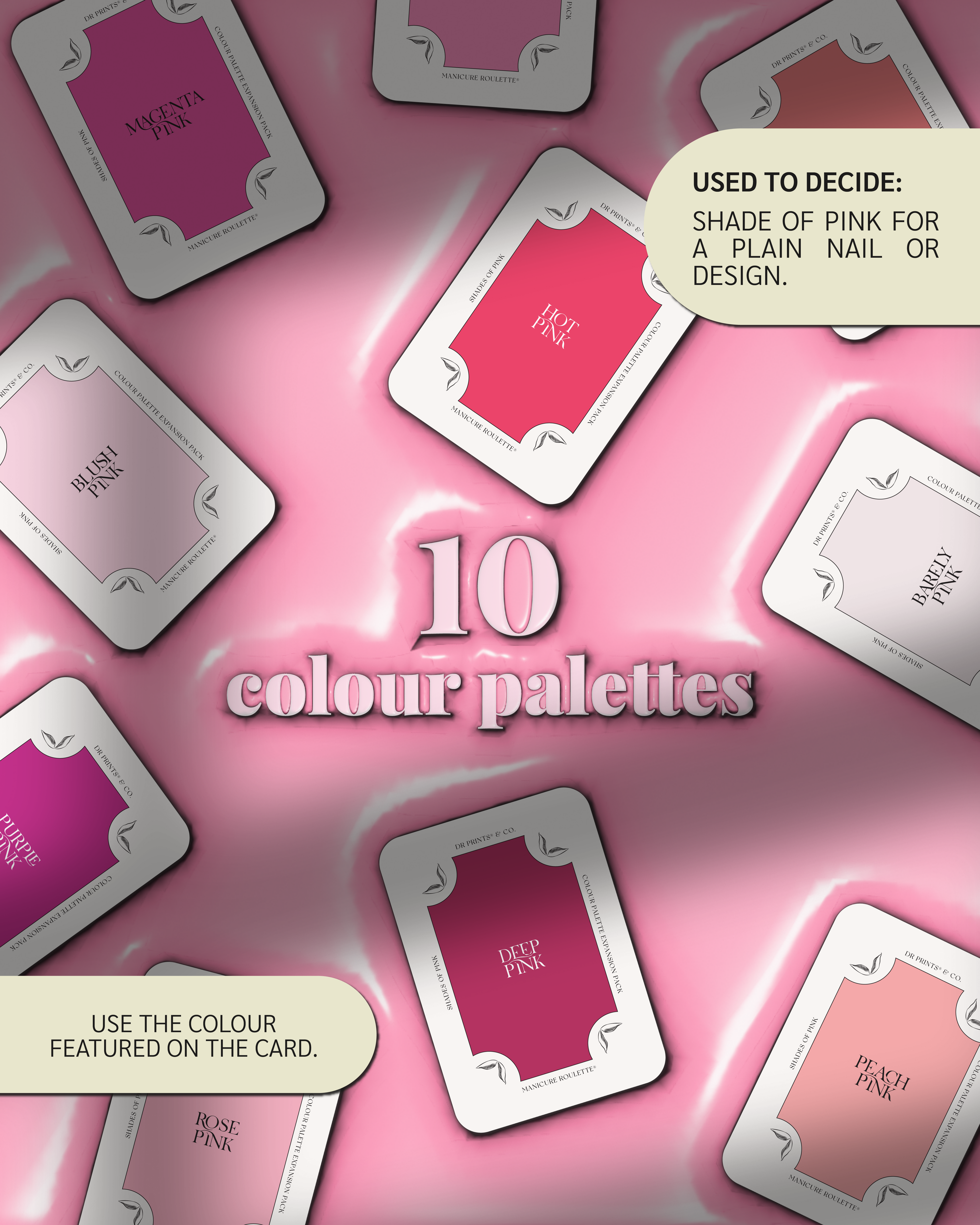Manicure Roulette Shades of Pink | Pink Colours Colour Palette Expansion Pack
