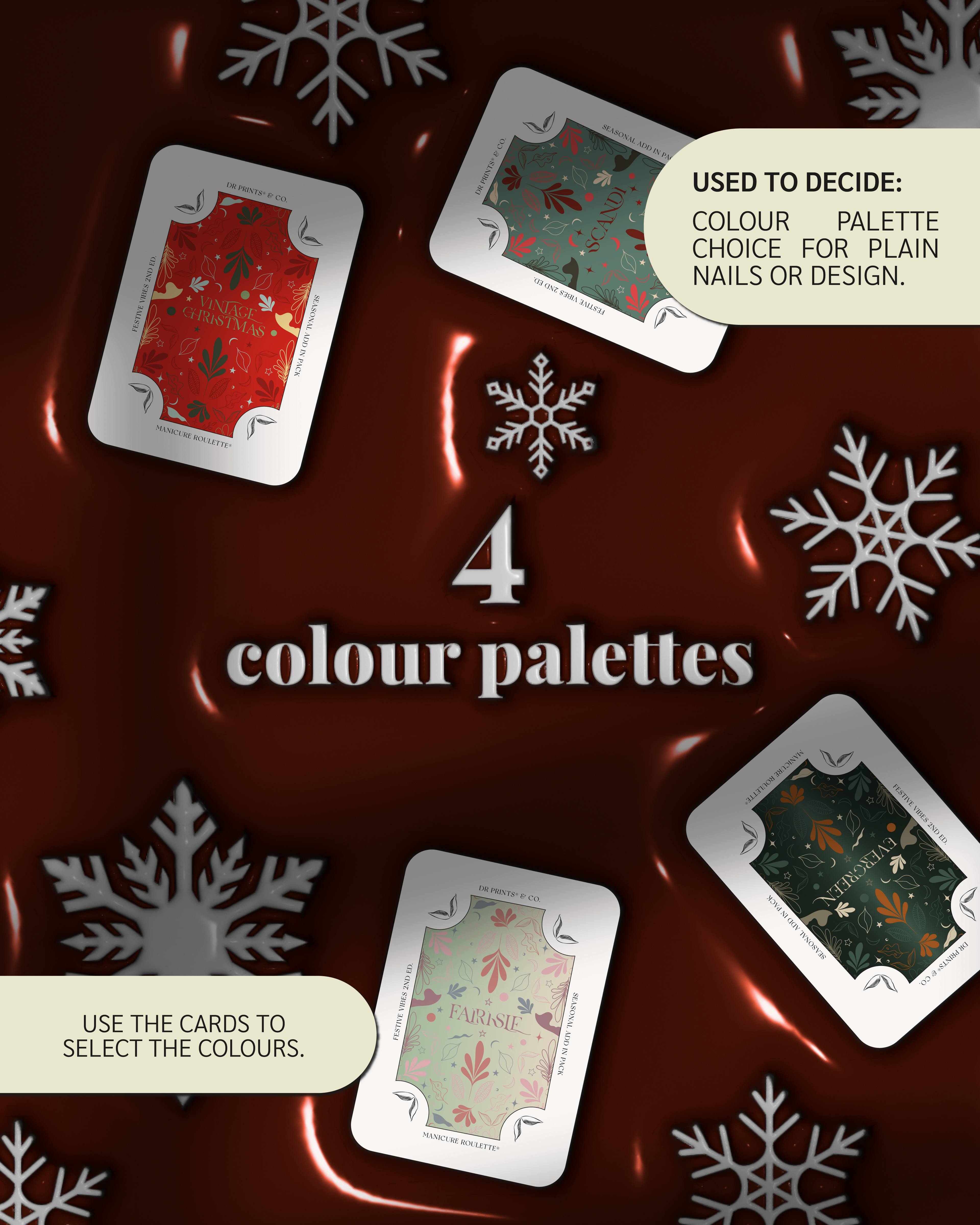 Manicure Roulette Festive Vibes | Christmas Holiday Seasonal Add-In Expansion Pack