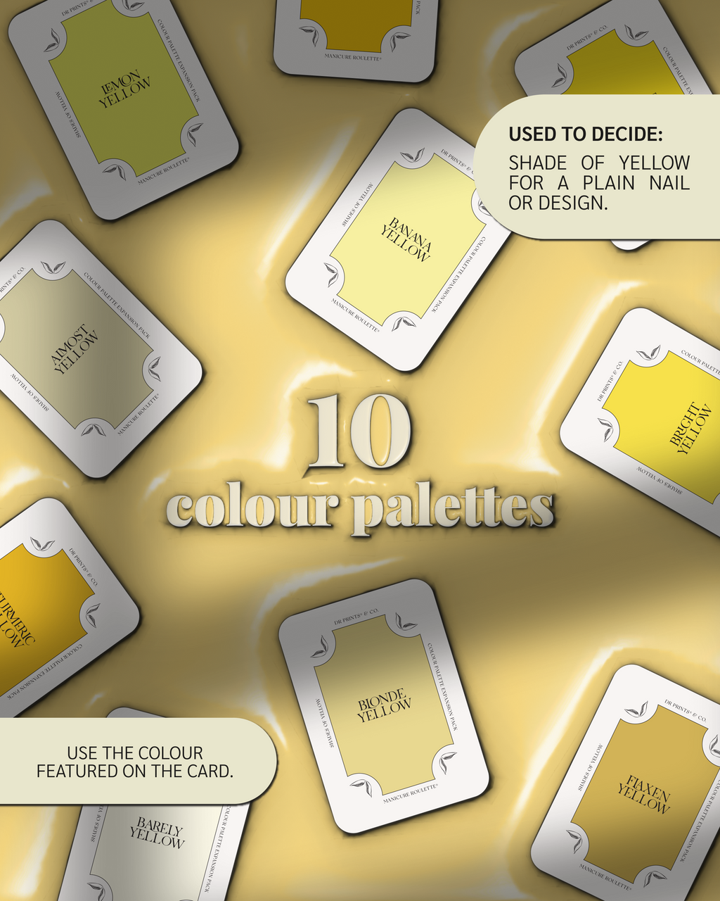 Manicure Roulette Shades of Yellow | Yellow Colours Colour Palette Expansion Pack