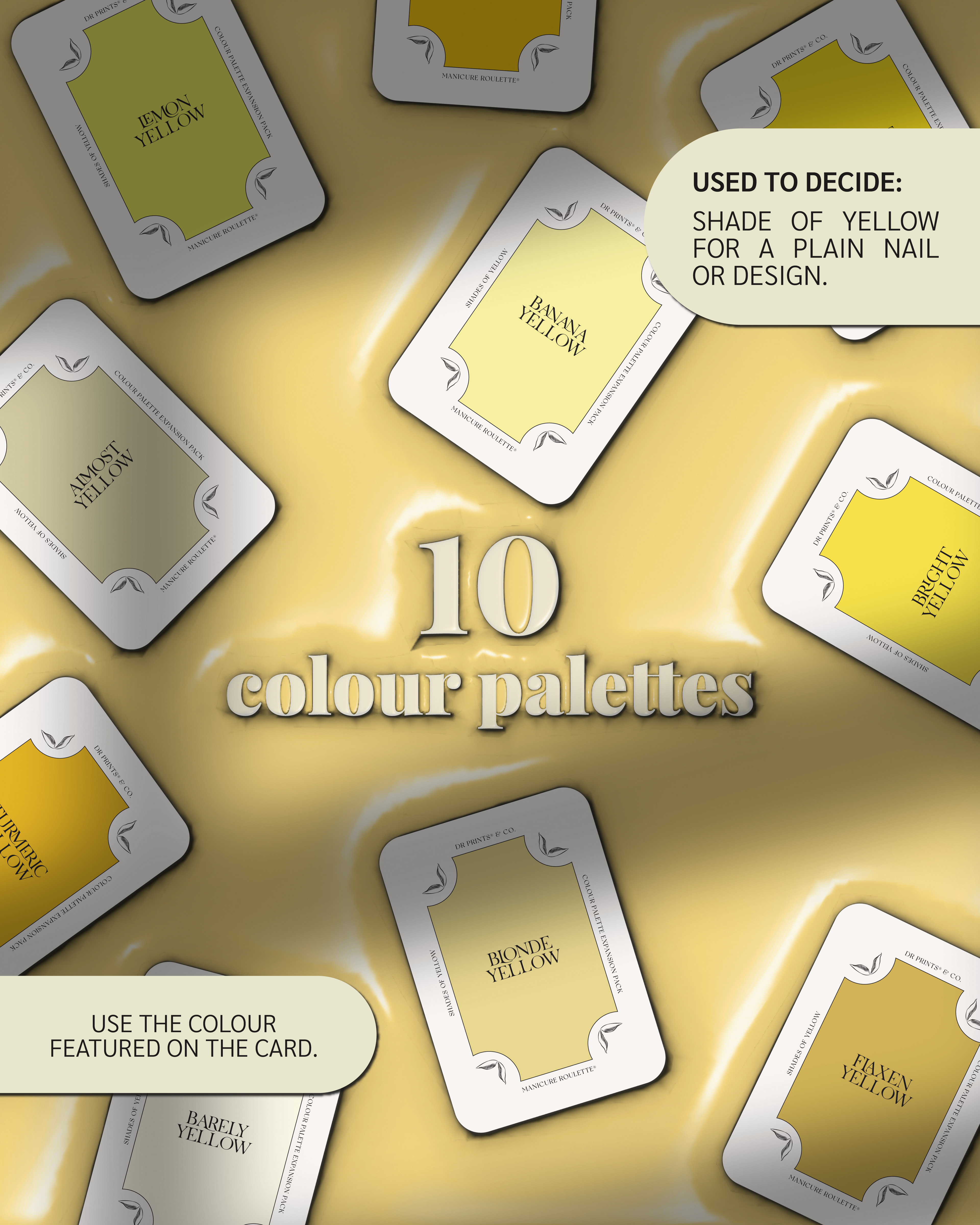 Manicure Roulette Shades of Yellow | Yellow Colours Colour Palette Expansion Pack