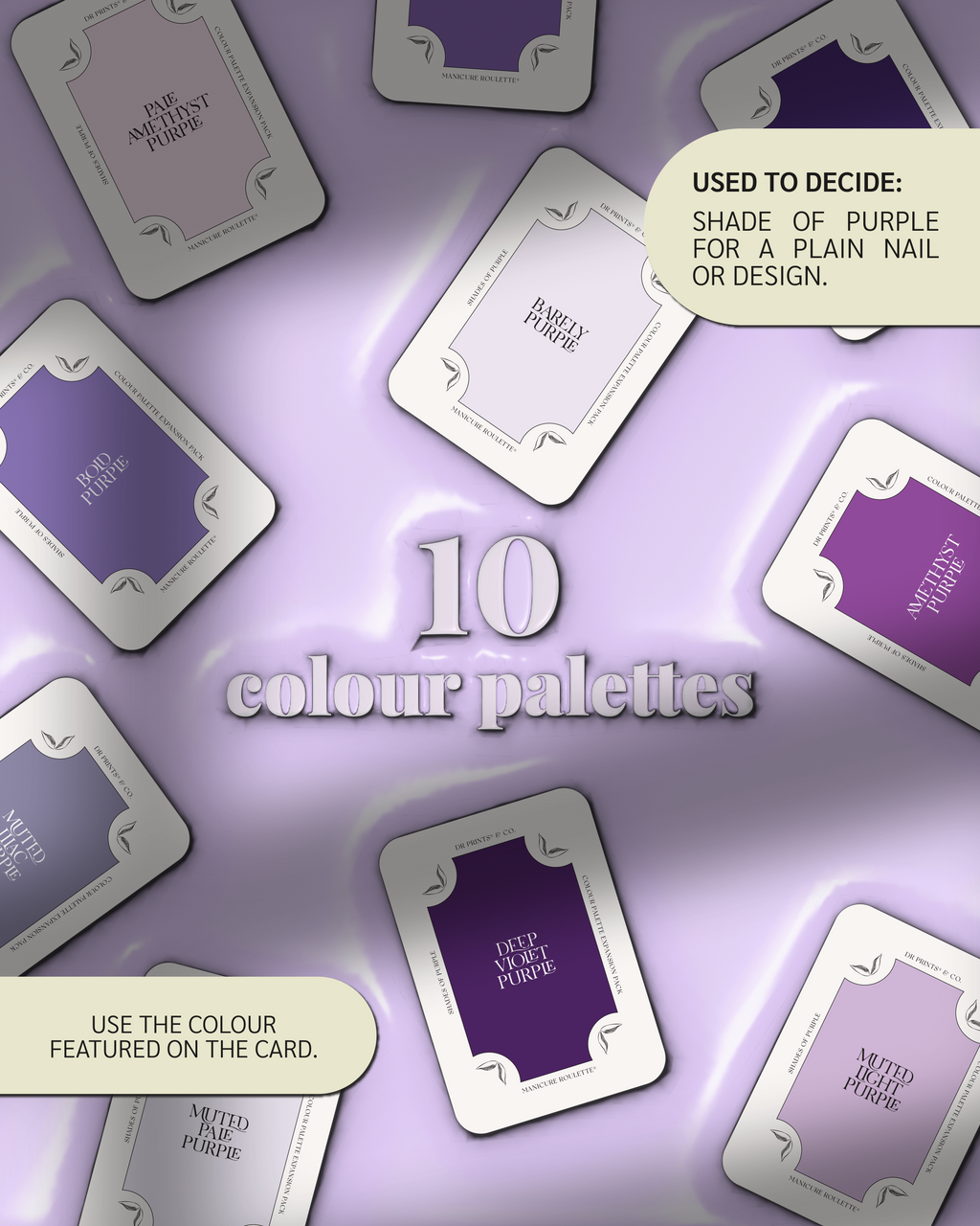 Manicure Roulette Shades of Purple | Purple Colours Colour Palette Expansion Pack