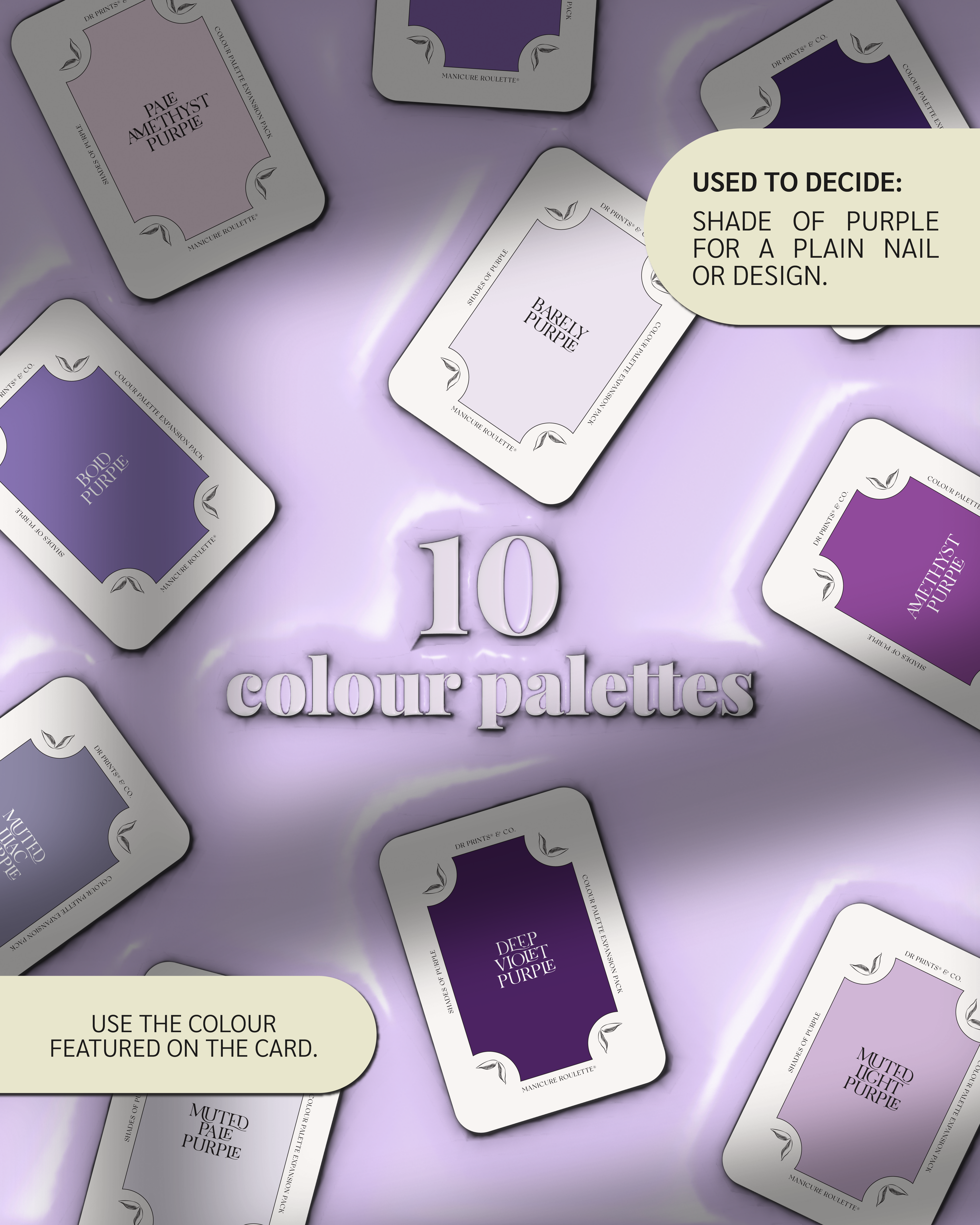 Manicure Roulette Shades of Purple | Purple Colours Colour Palette Expansion Pack