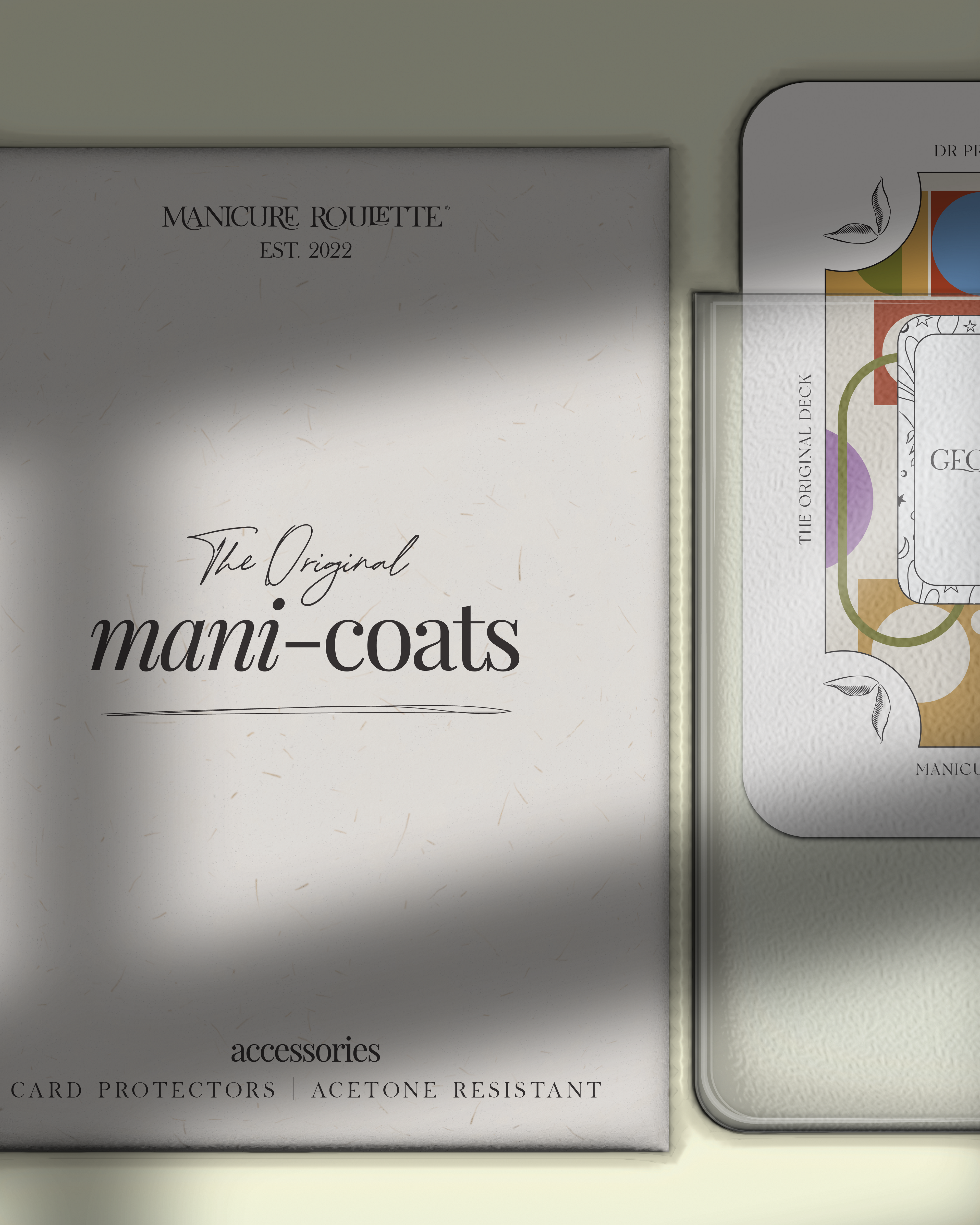 Manicure Roulette Mani-Coats | 10 Pack Card Protector Wallets - Acetone Resistant, Waterproof + More