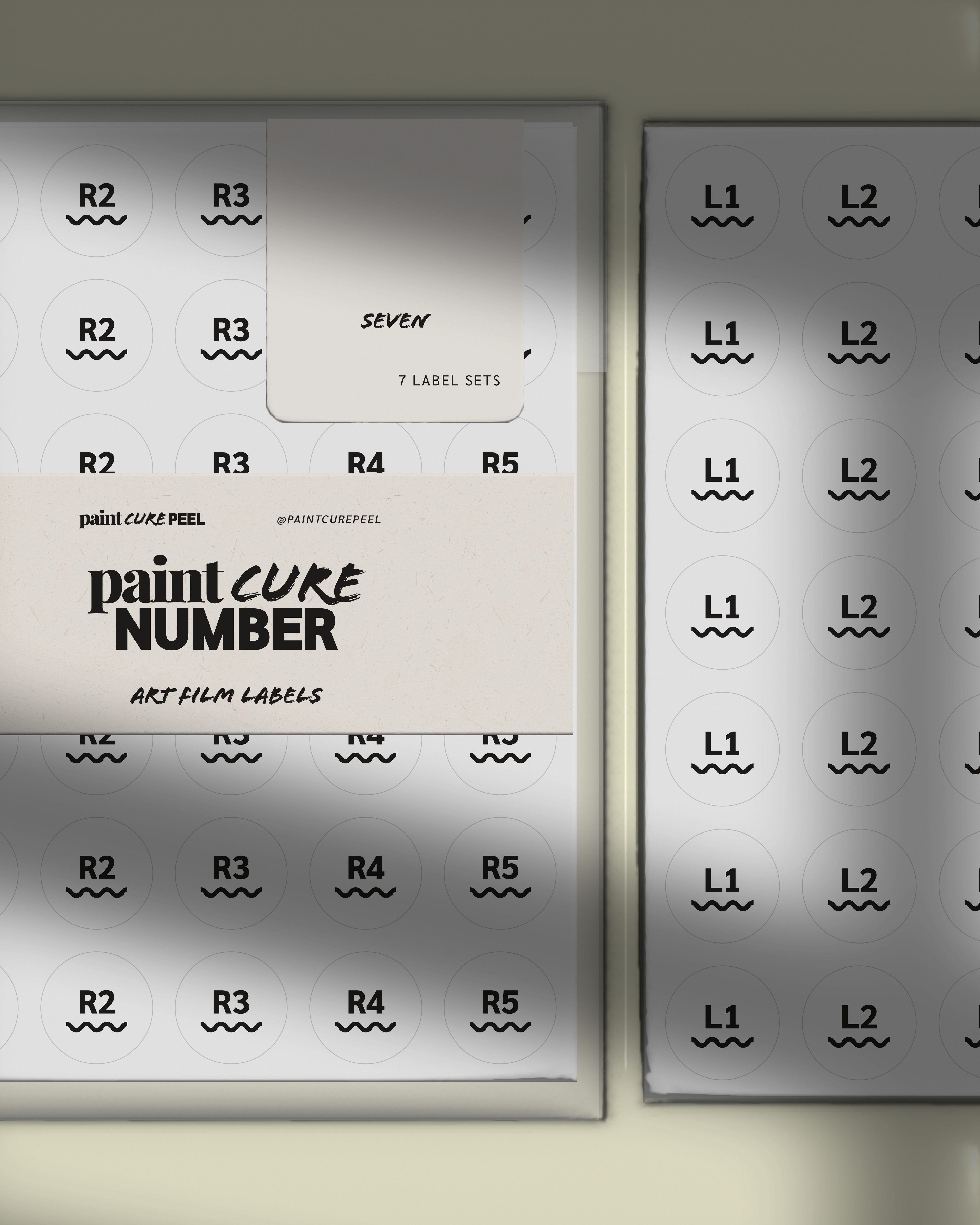 Paint Cure Peel Paint Cure Number | Art Film Labels