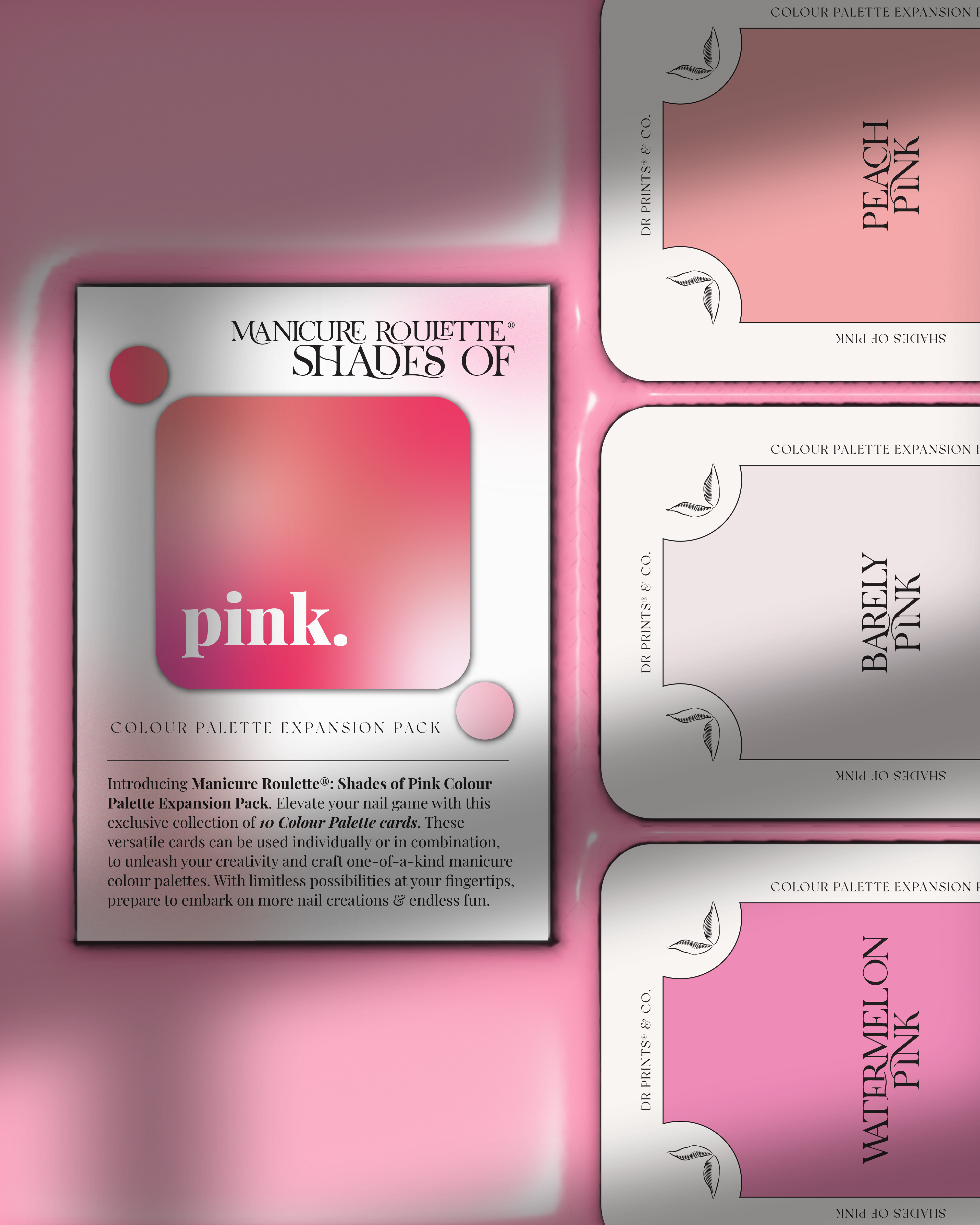 Manicure Roulette Shades of Pink | Pink Colours Colour Palette Expansion Pack