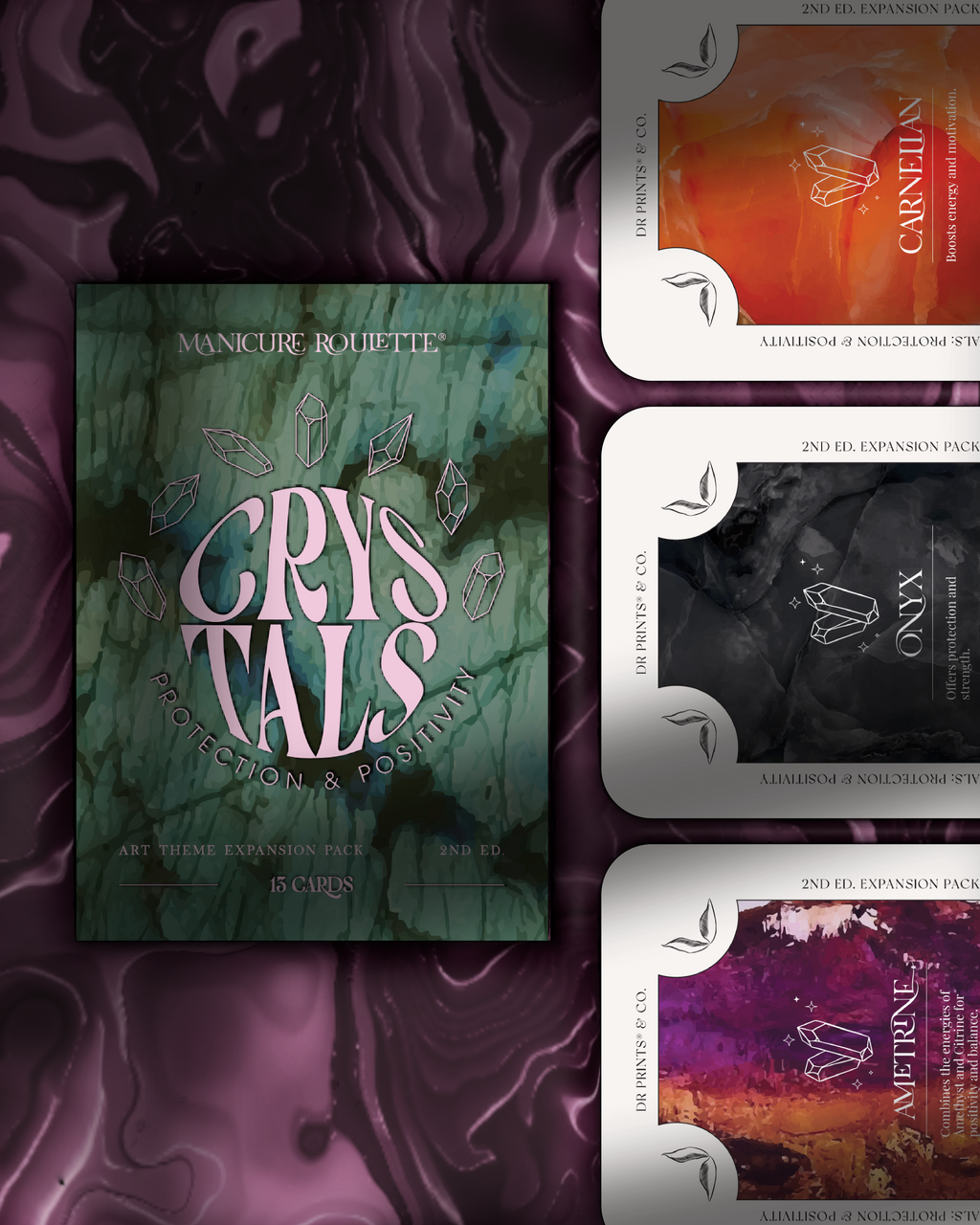 Manicure Roulette Crystals: Protection & Positivity | Art Theme Expansion Pack