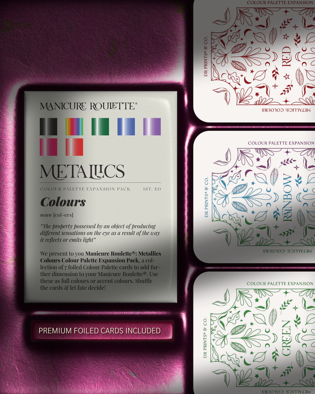Manicure Roulette Metallics Colours | Chrome Metallic Colour Palette Expansion Pack