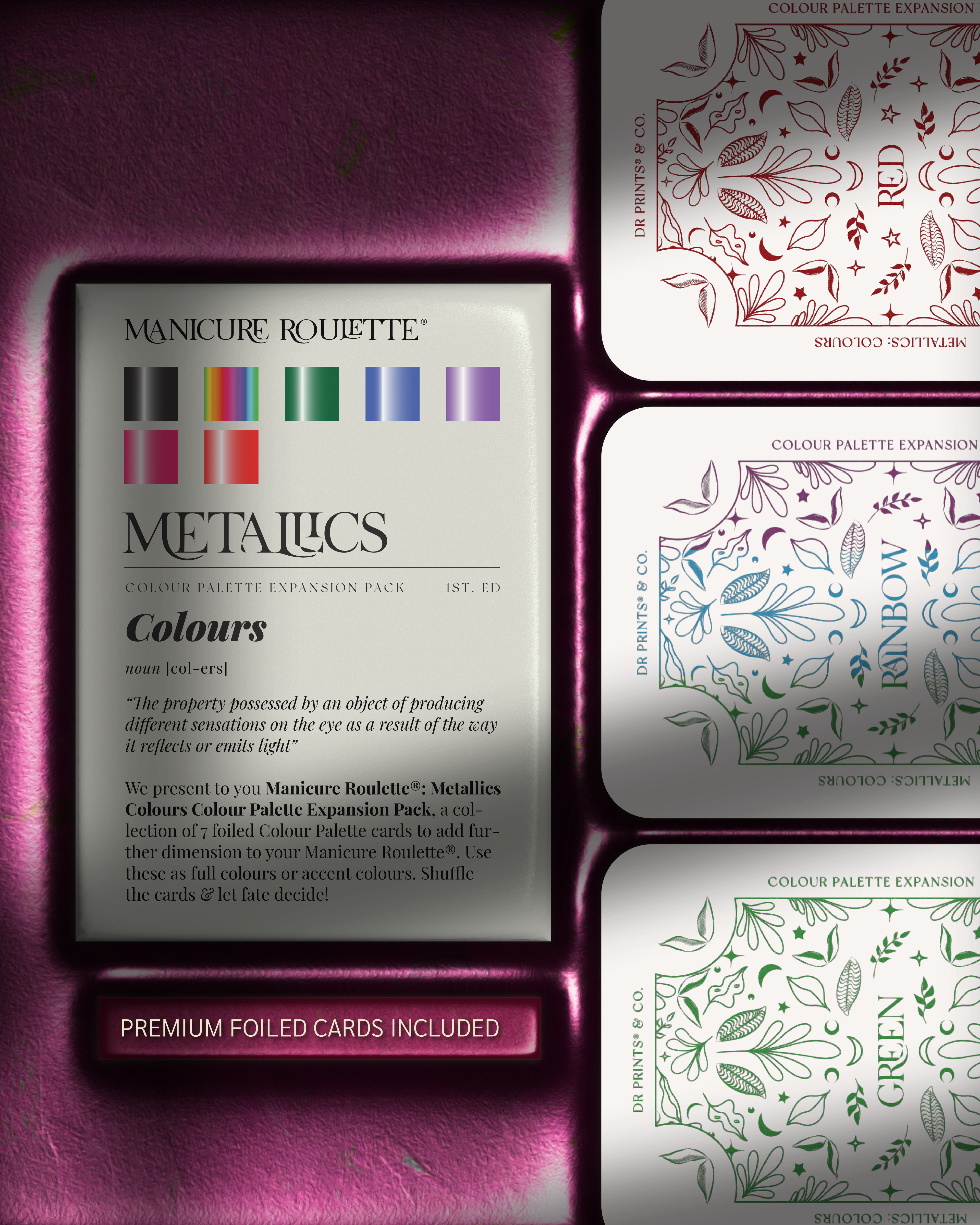 Manicure Roulette Metallics Colours | Chrome Metallic Colour Palette Expansion Pack