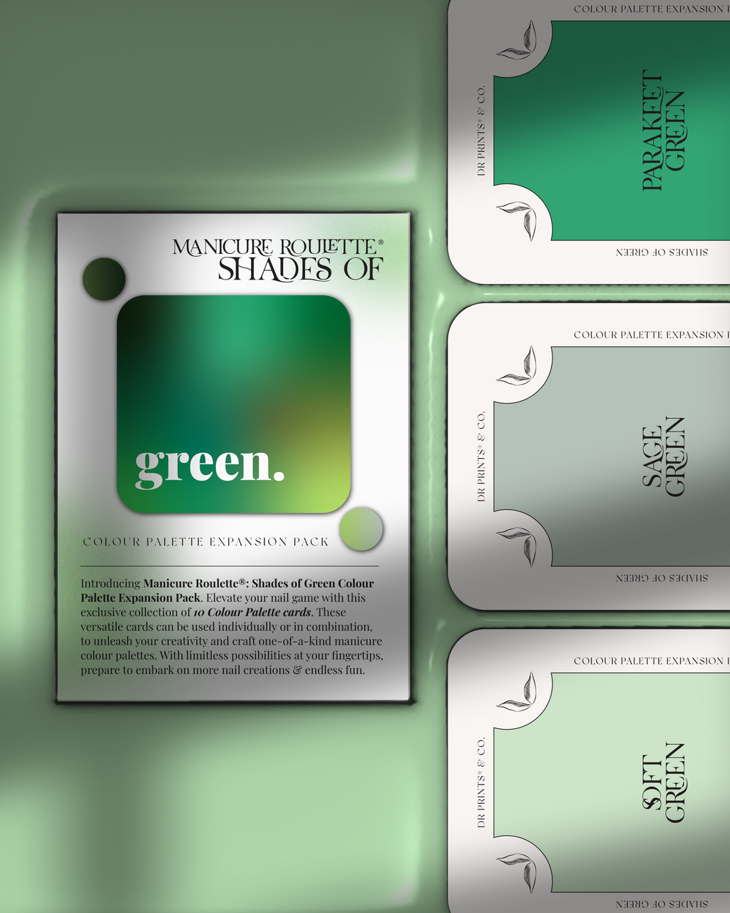 Manicure Roulette Shades of Green | Green Colours Colour Palette Expansion Pack