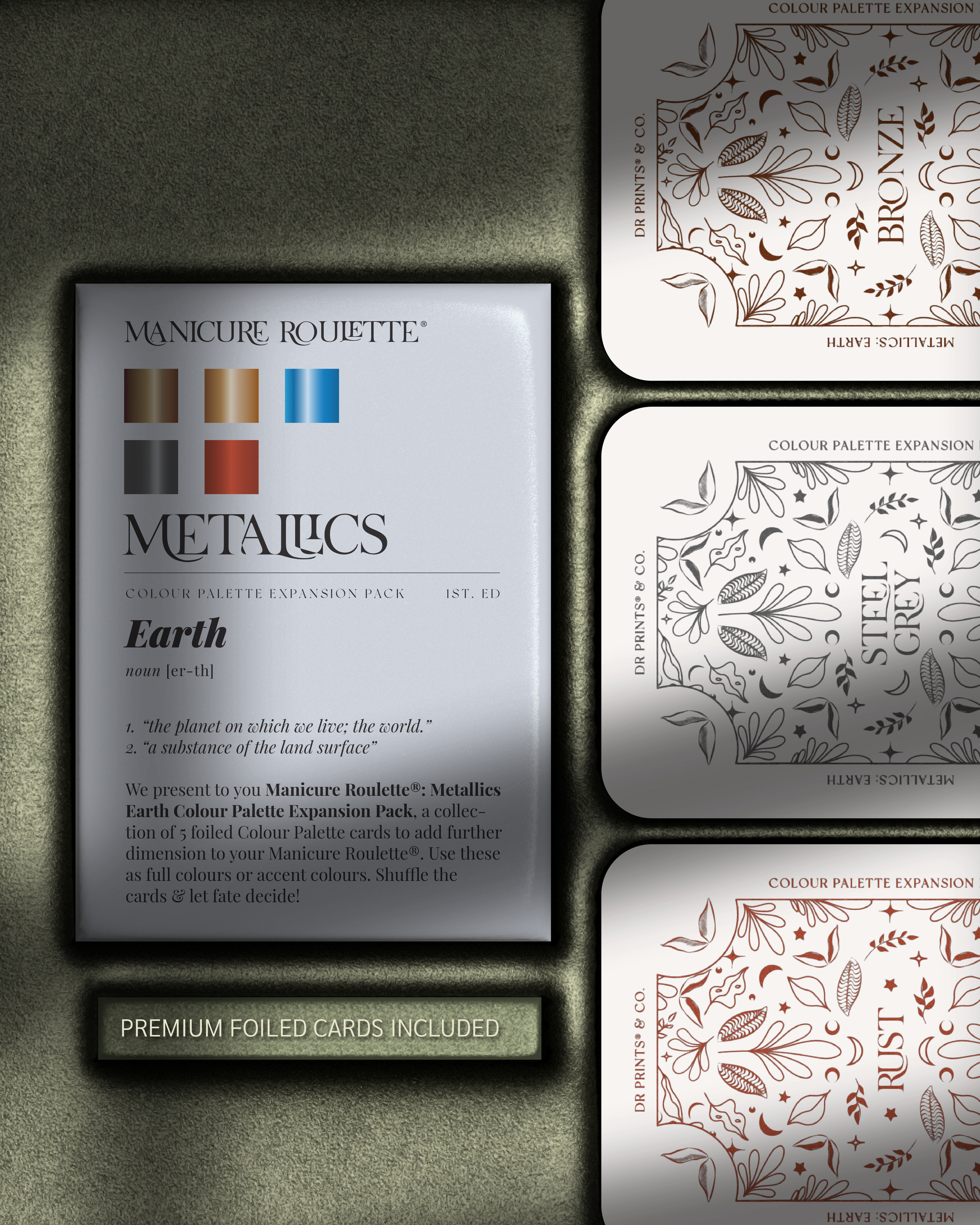 Manicure Roulette Metallics Earth | Chrome Metallic Colour Palette Expansion Pack