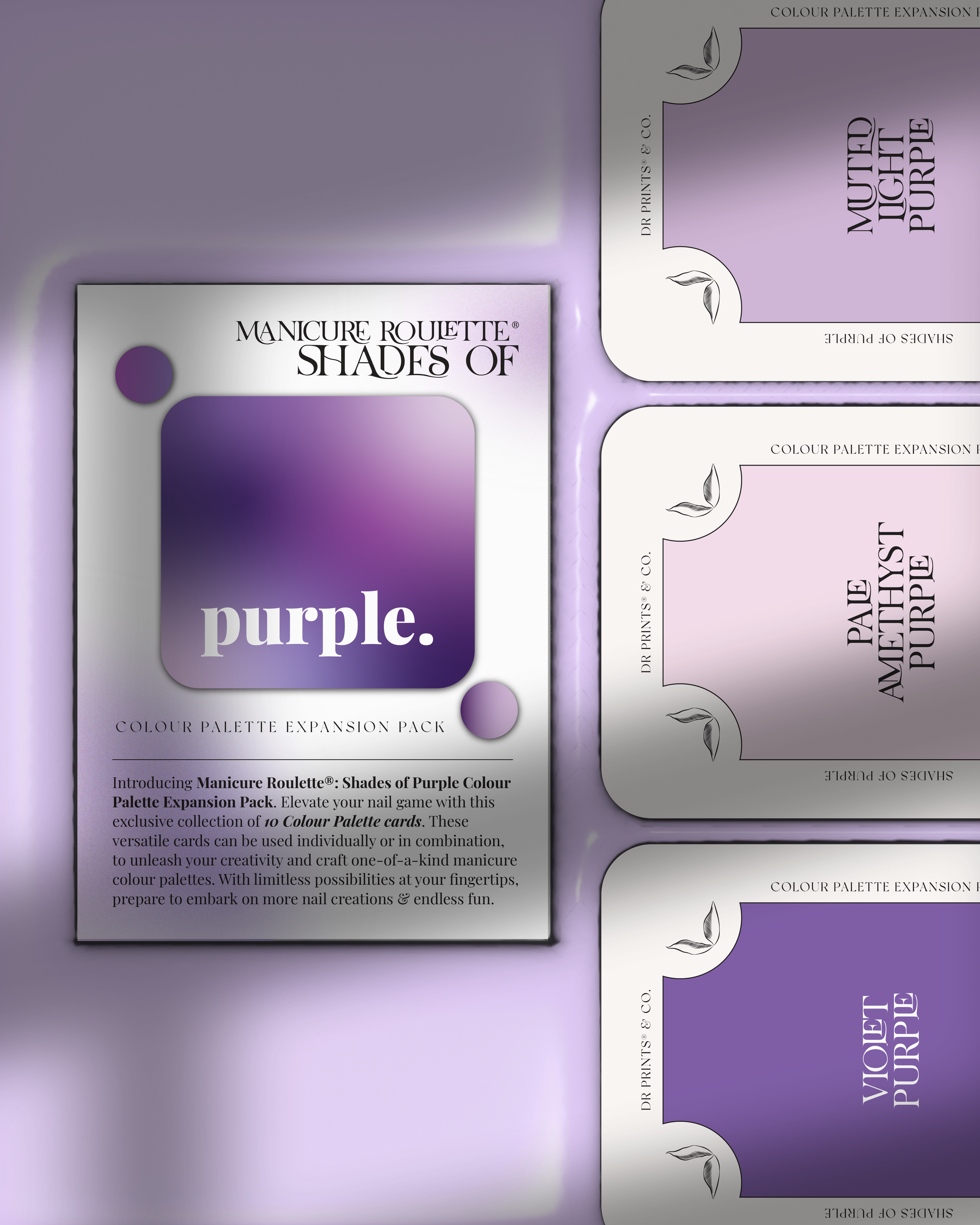 Manicure Roulette Shades of Purple | Purple Colours Colour Palette Expansion Pack