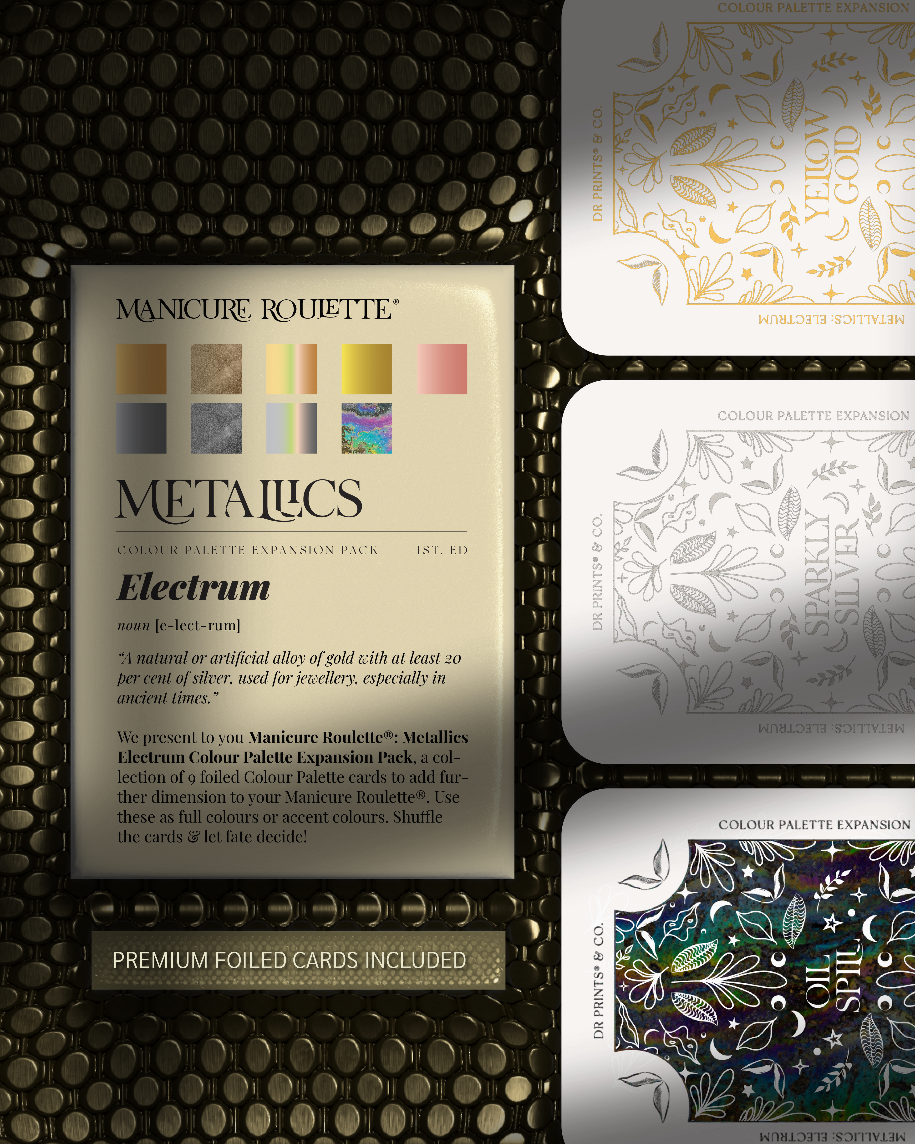 Manicure Roulette Metallics Electrum | Chrome Metallic Colour Palette Expansion Pack