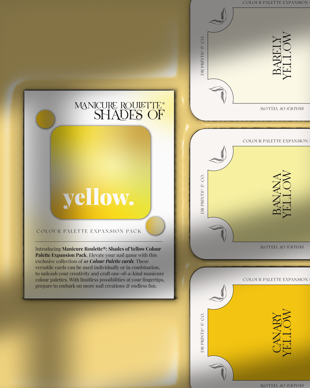 Manicure Roulette Shades of Yellow | Yellow Colours Colour Palette Expansion Pack