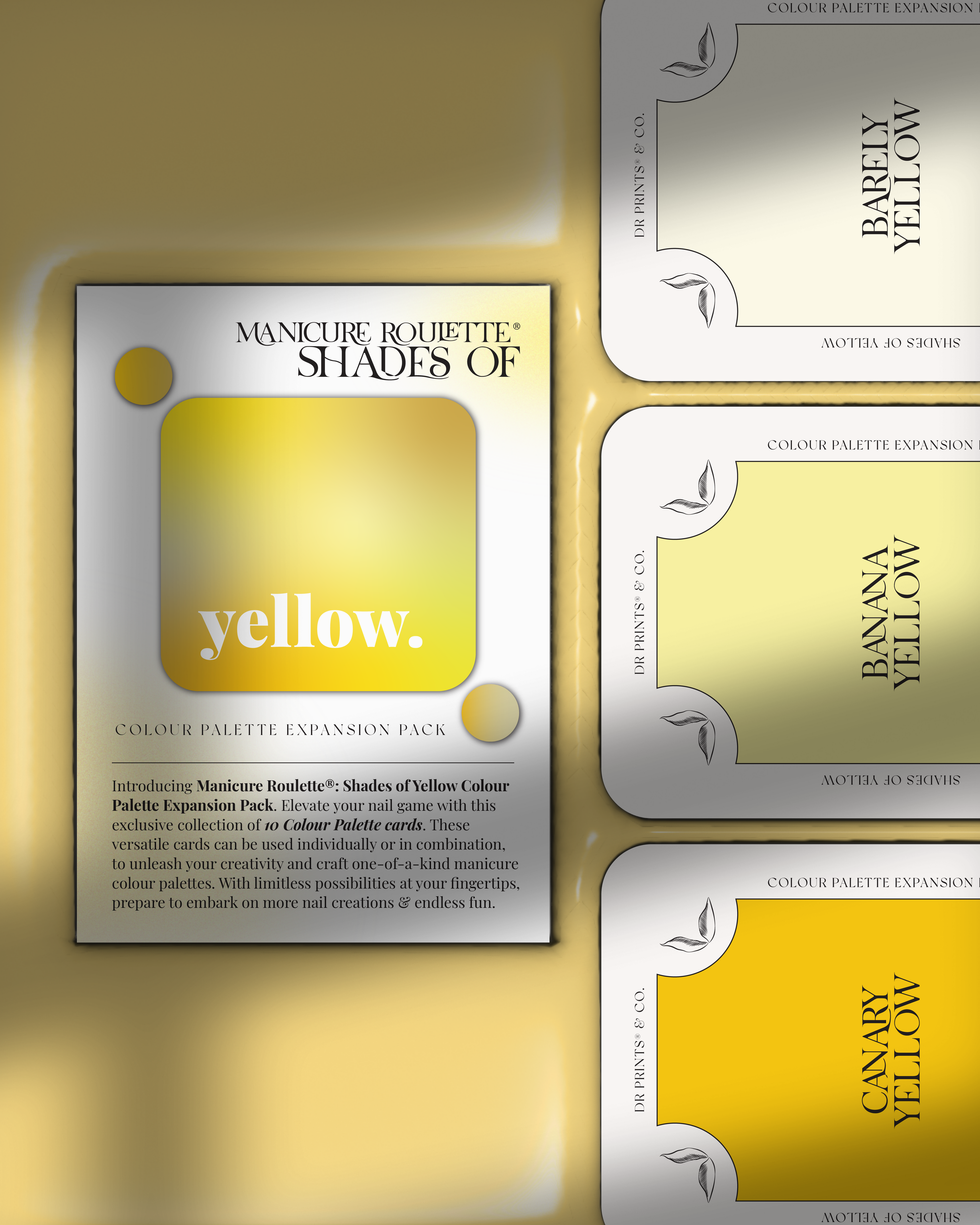 Manicure Roulette Shades of Yellow | Yellow Colours Colour Palette Expansion Pack