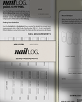Paint Cure Peel Nail Guides System NailLogs | Client Measurements Record Card