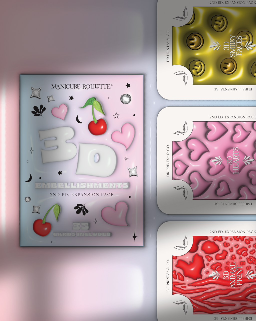Manicure Roulette 3D Embellishments | 3D Embellishments Nail Art Expansion Pack