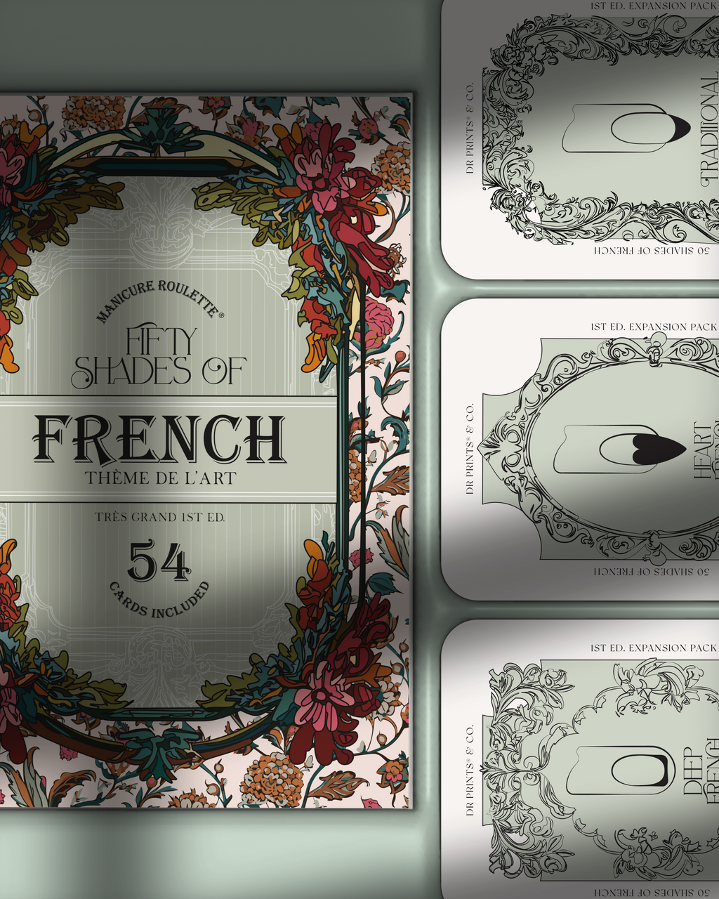 Manicure Roulette Fifty Shades of French | French Manicure Art Theme Expansion Pack
