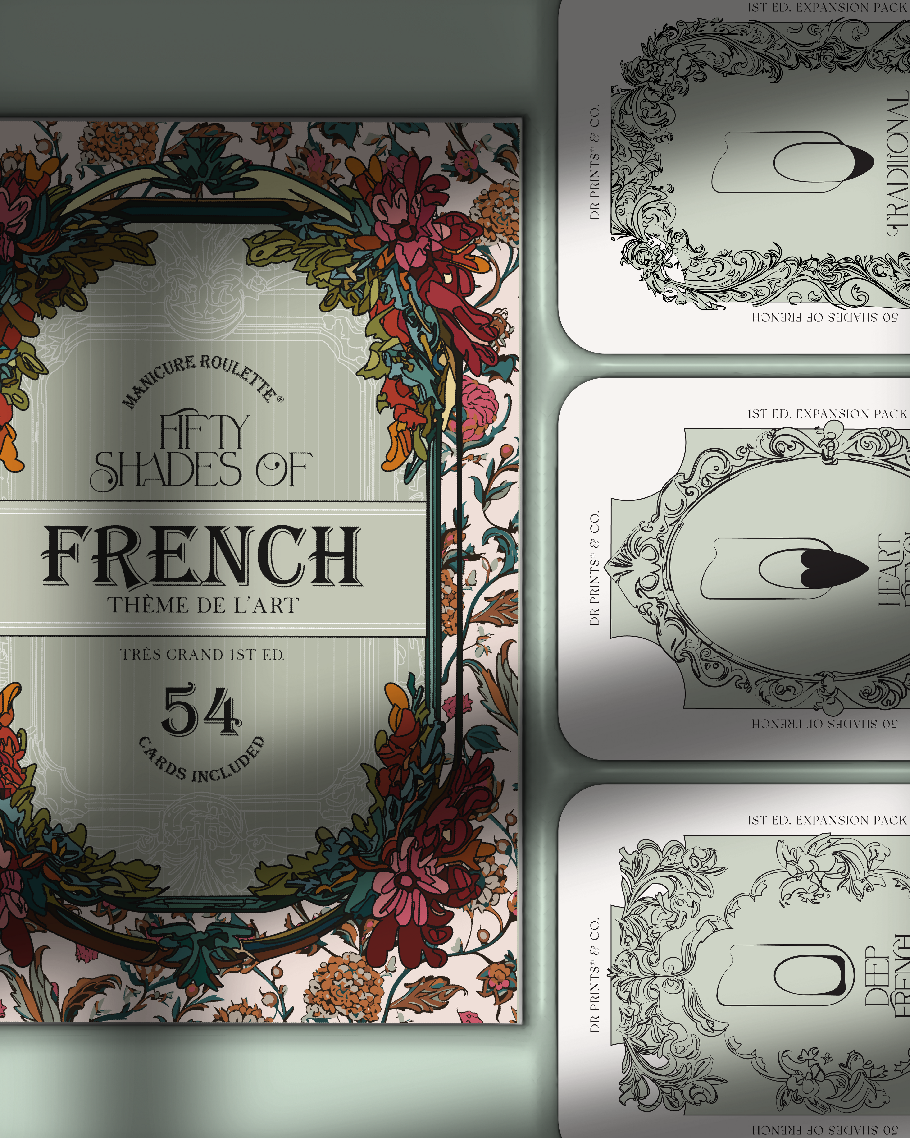 Manicure Roulette Fifty Shades of French | French Manicure Art Theme Expansion Pack