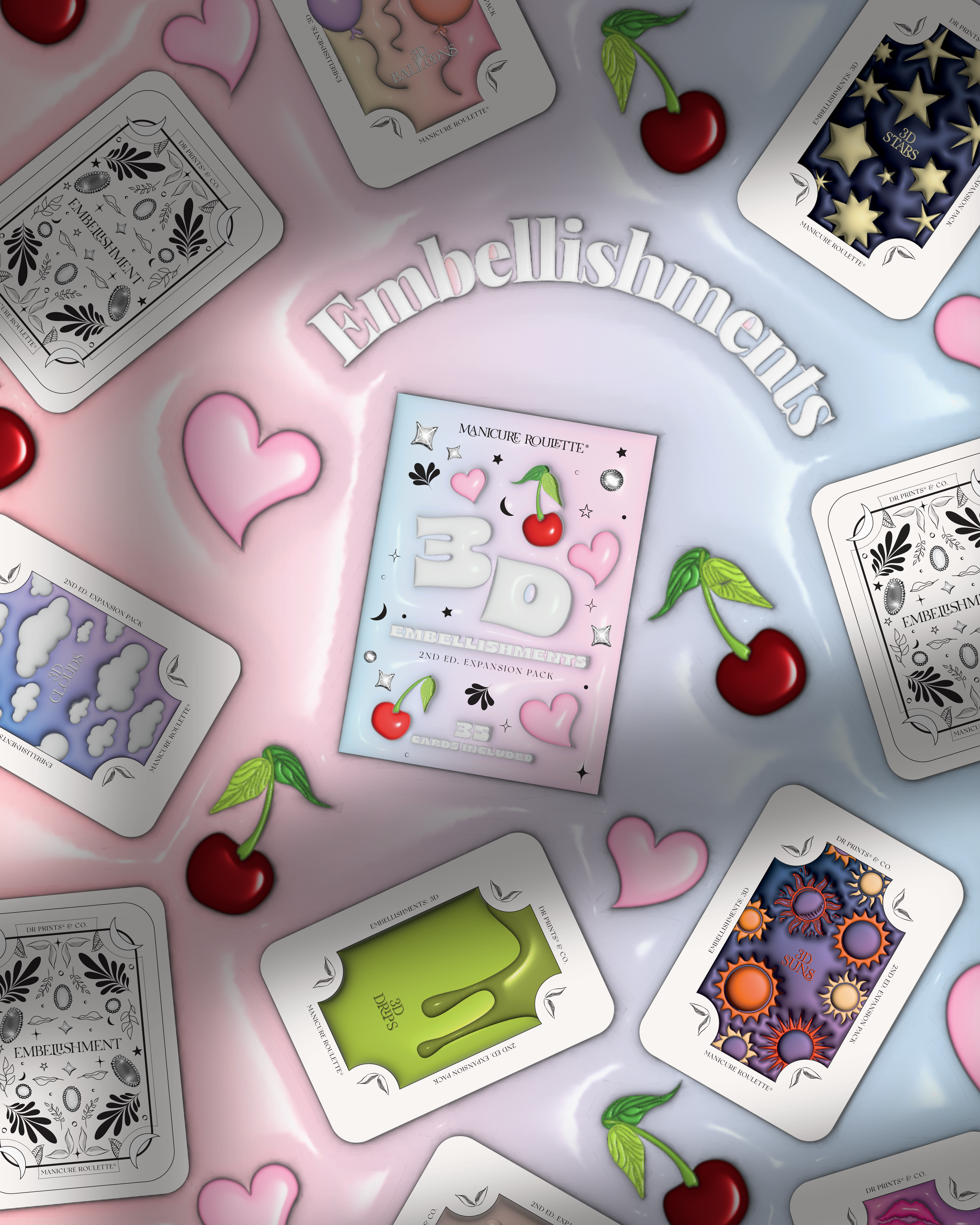 Manicure Roulette 3D Embellishments | 3D Embellishments Nail Art Expansion Pack