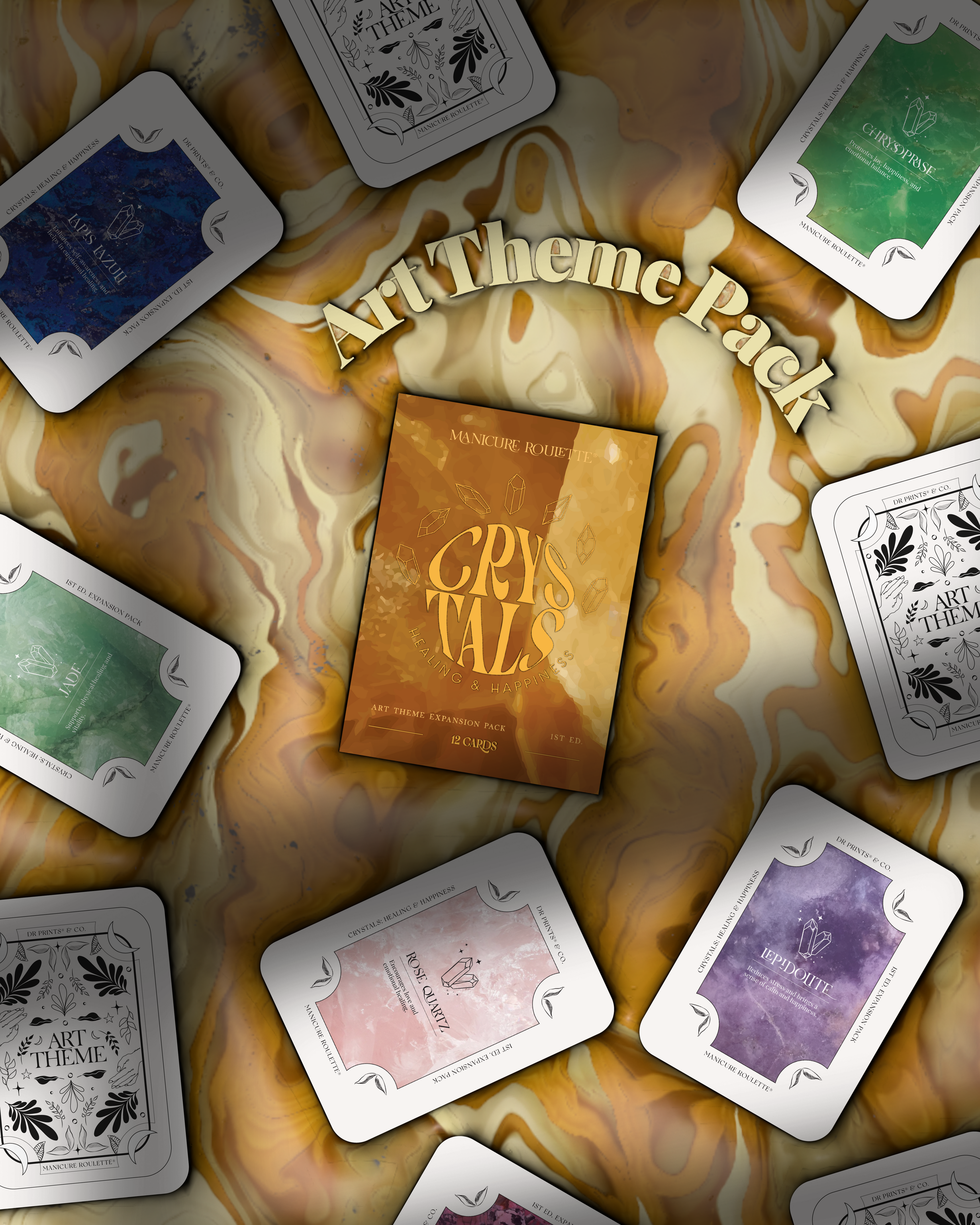 Manicure Roulette Crystals: Healing & Happiness | Art Theme Expansion Pack