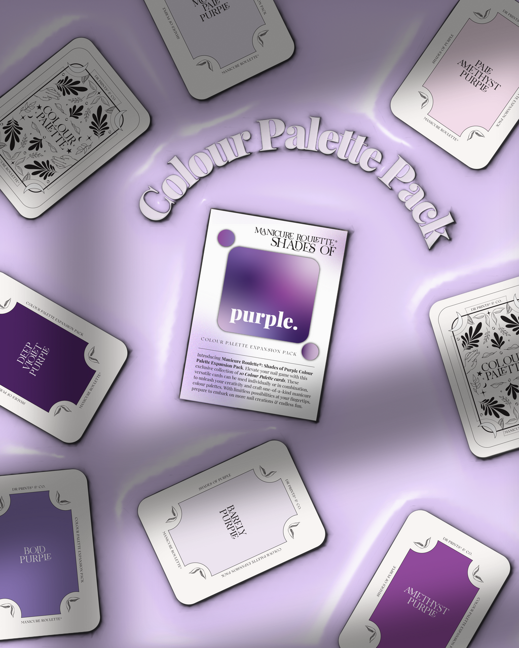 Manicure Roulette Shades of Purple | Purple Colours Colour Palette Expansion Pack